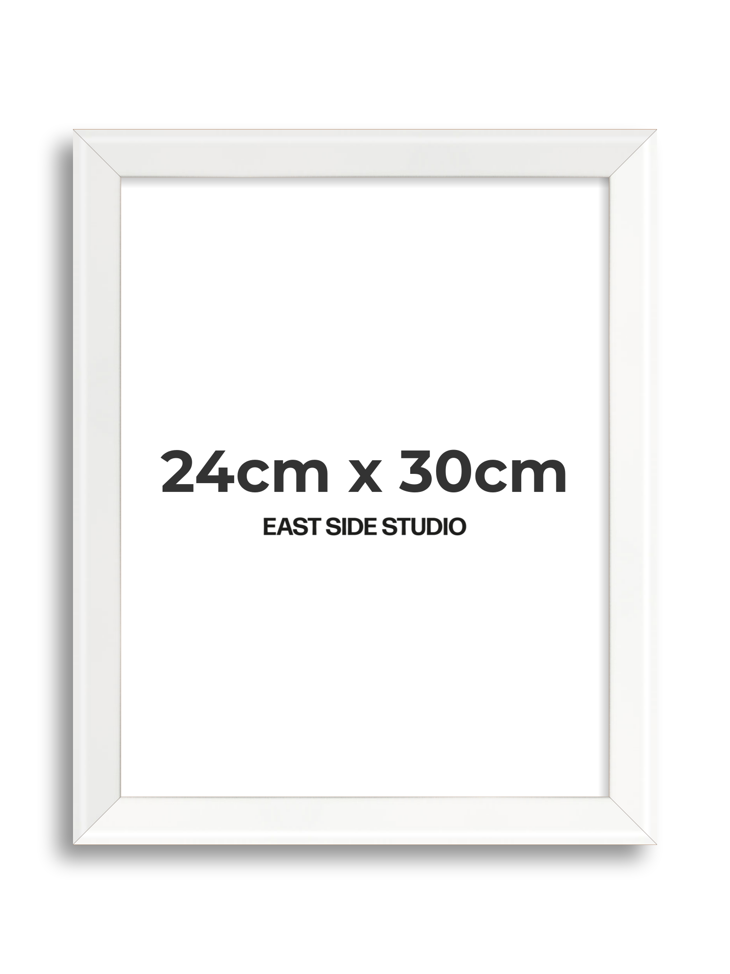 White Lacquer 24cm x 30cm picture frame