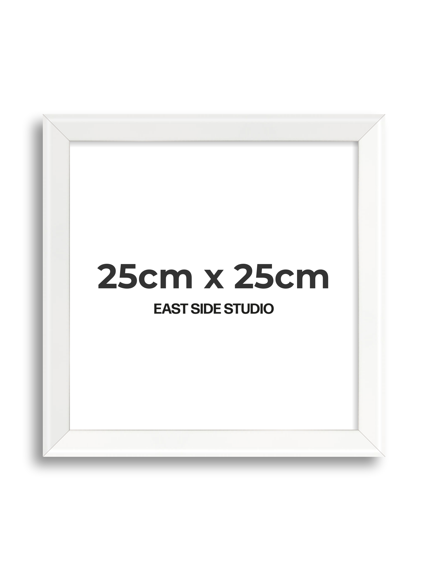 White Lacquer 25cm x 25cm picture frame