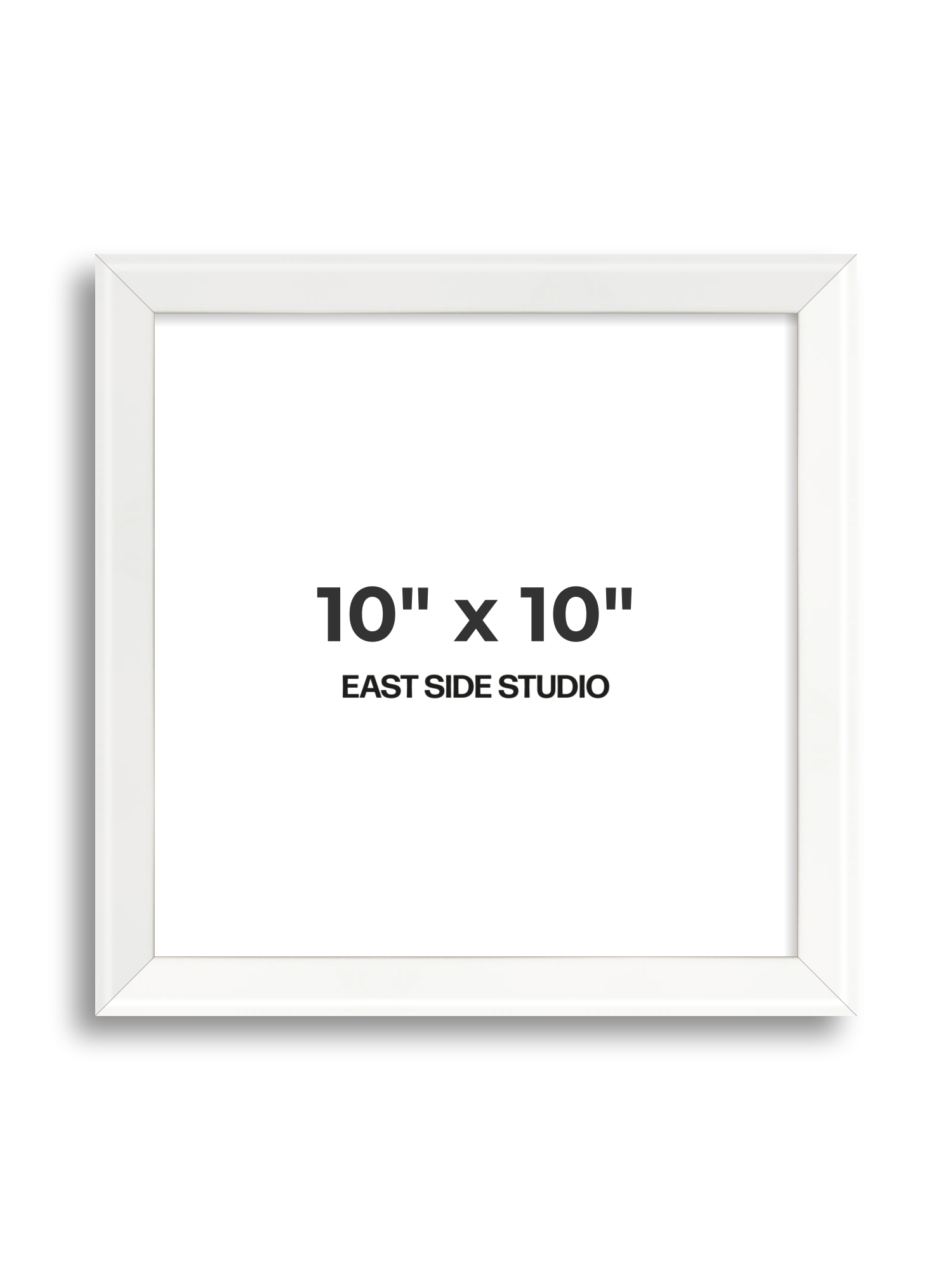 White Lacquer 10" x 10" picture frame