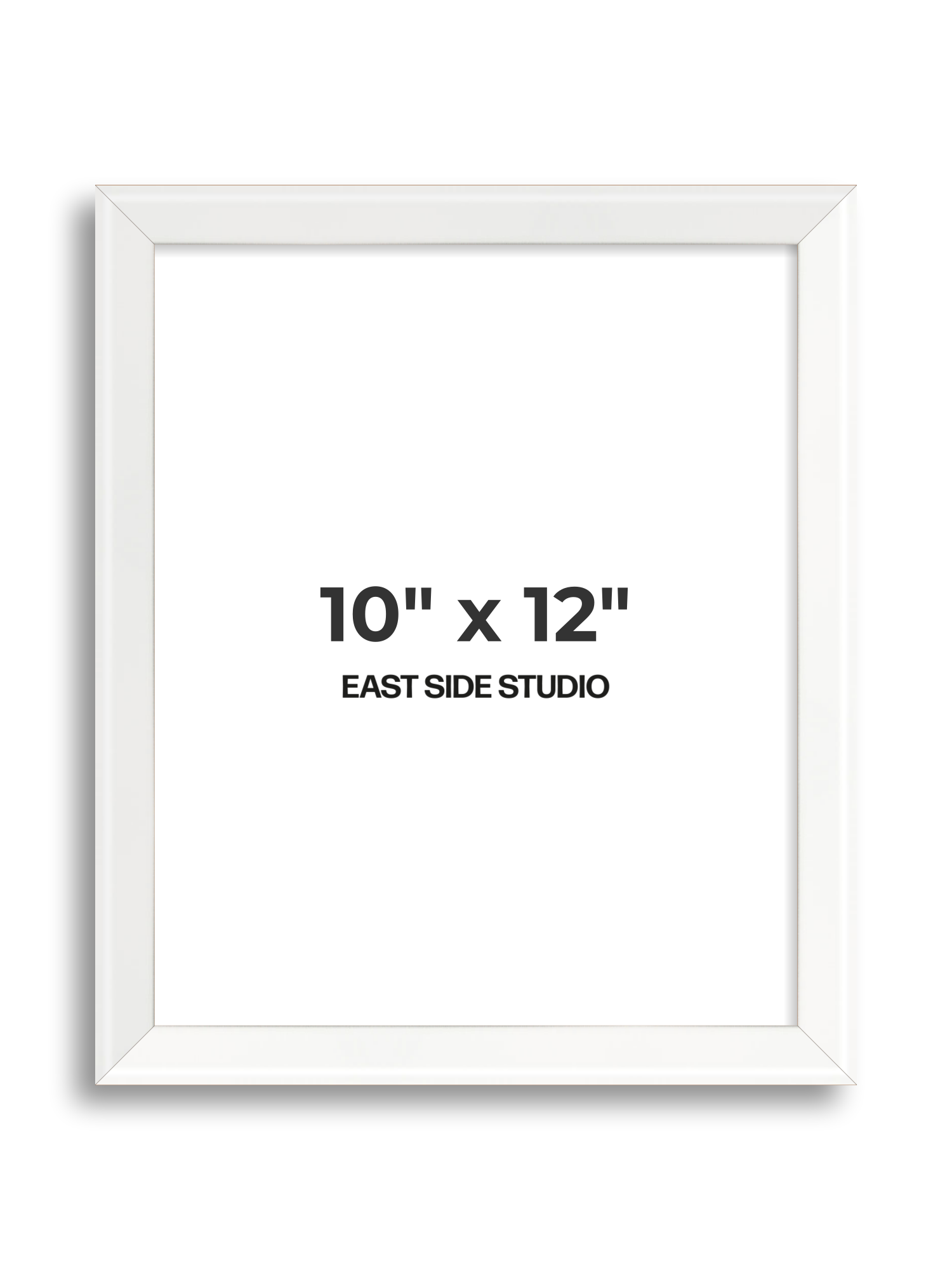White Lacquer 10" x 12" picture frame