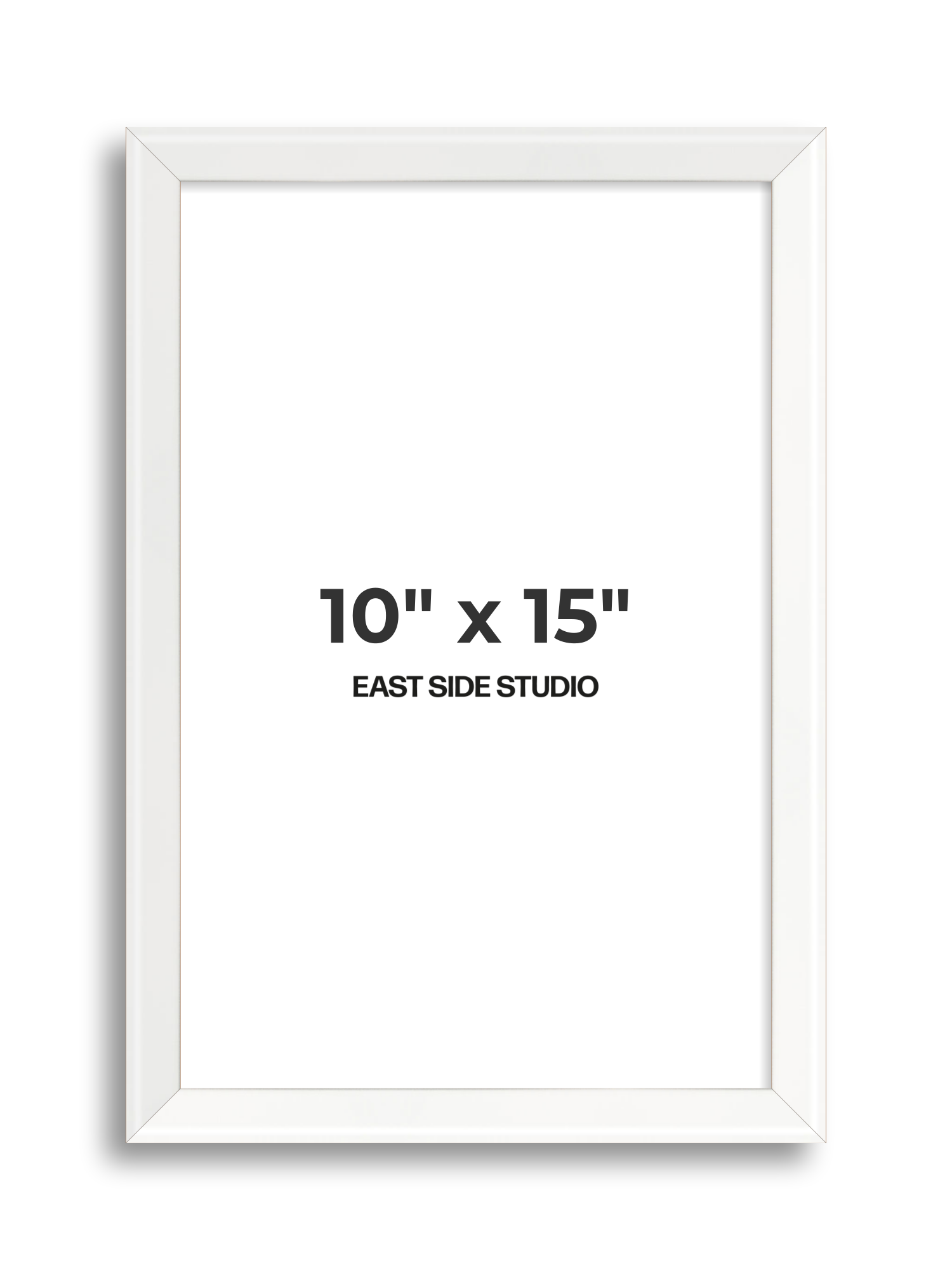 White Lacquer 10" x 15" picture frame