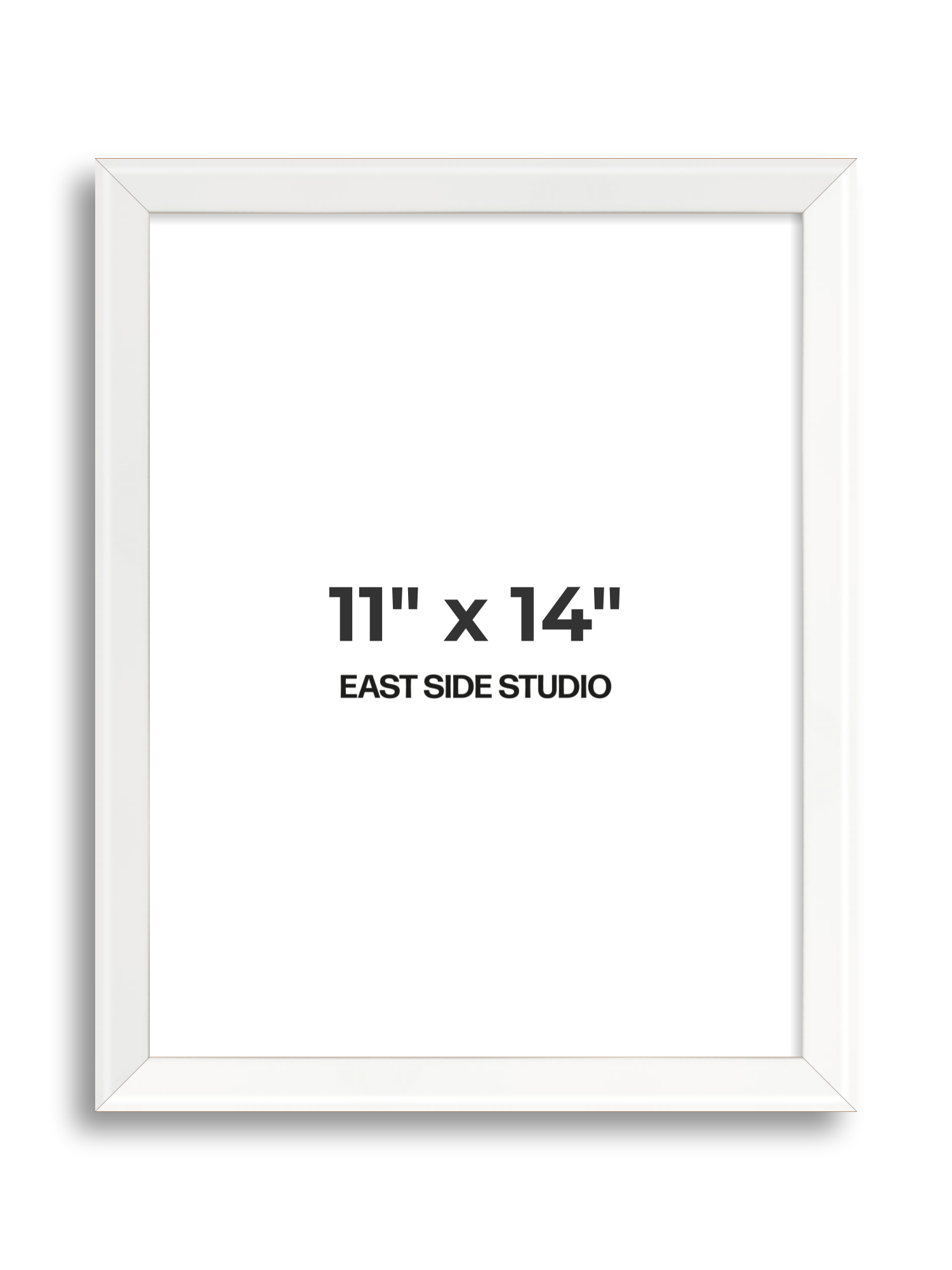 White Lacquer 11" x 14" picture frame