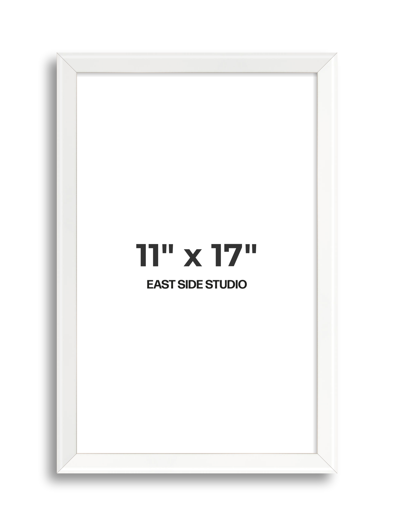 White Lacquer 11" x 17" picture frame