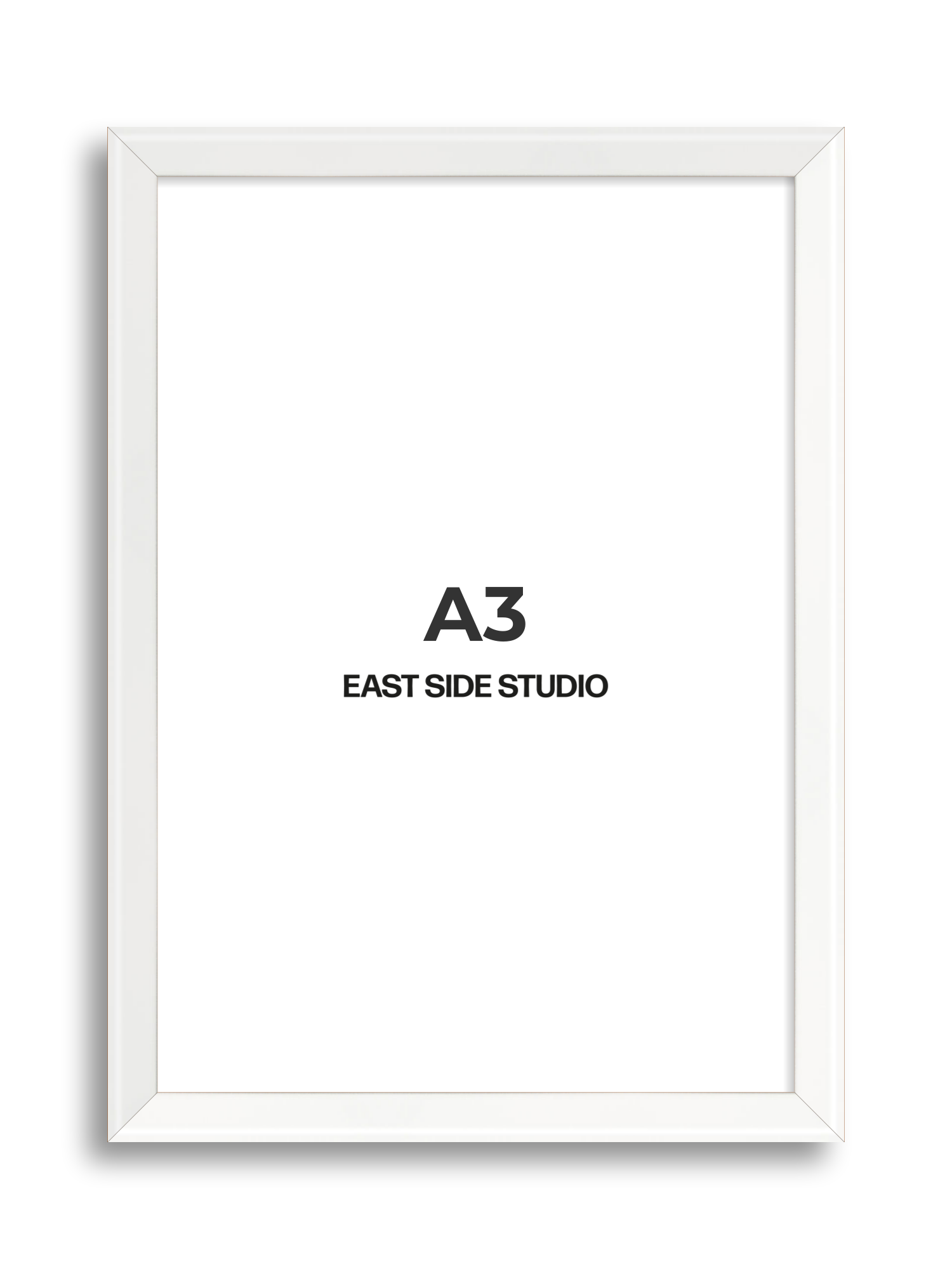 White Lacquer A3 picture frame