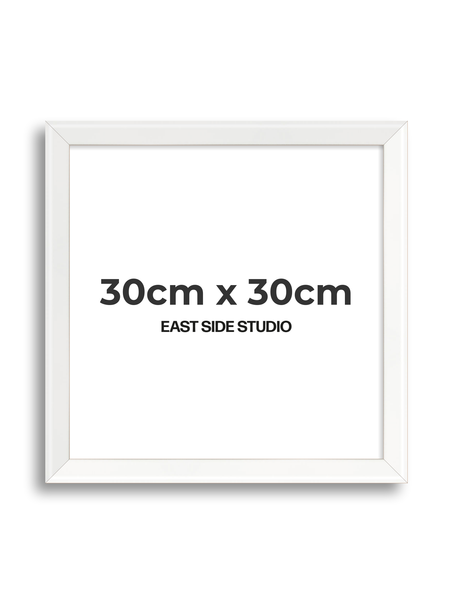 White Lacquer 30cm x 30cm picture frame