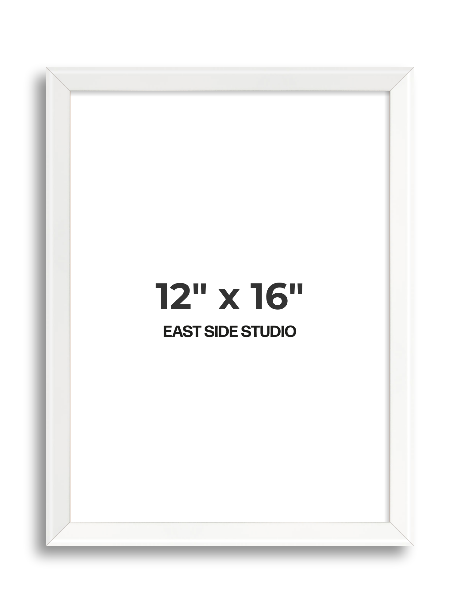 White Lacquer 12" x 16" picture frame