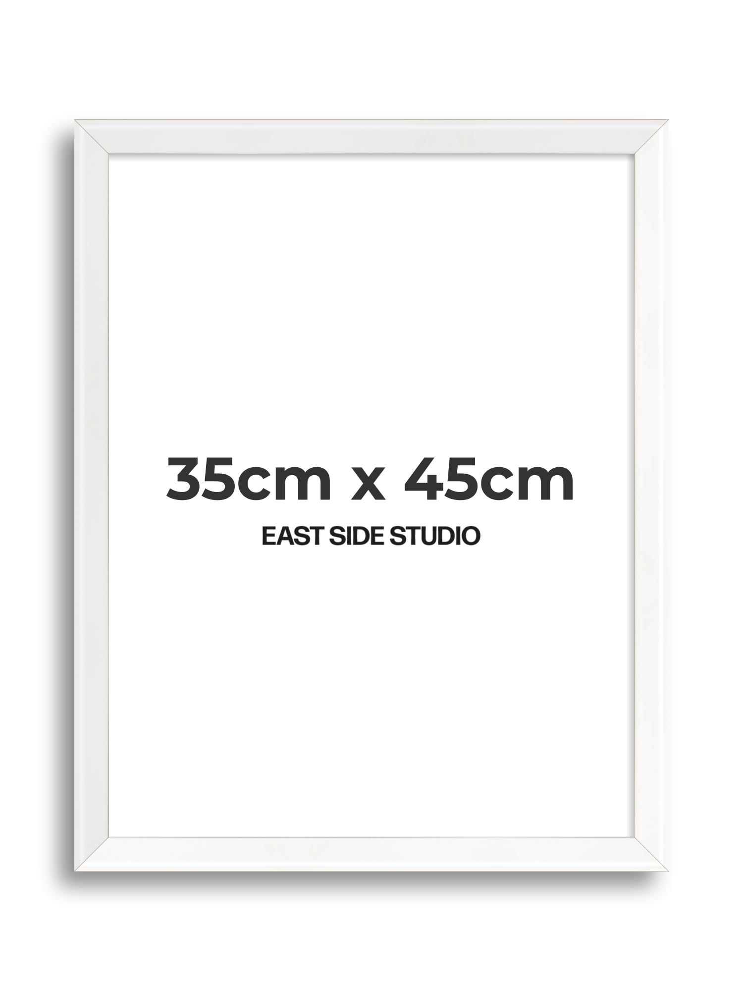 White Lacquer 35cm x 45cm picture frame