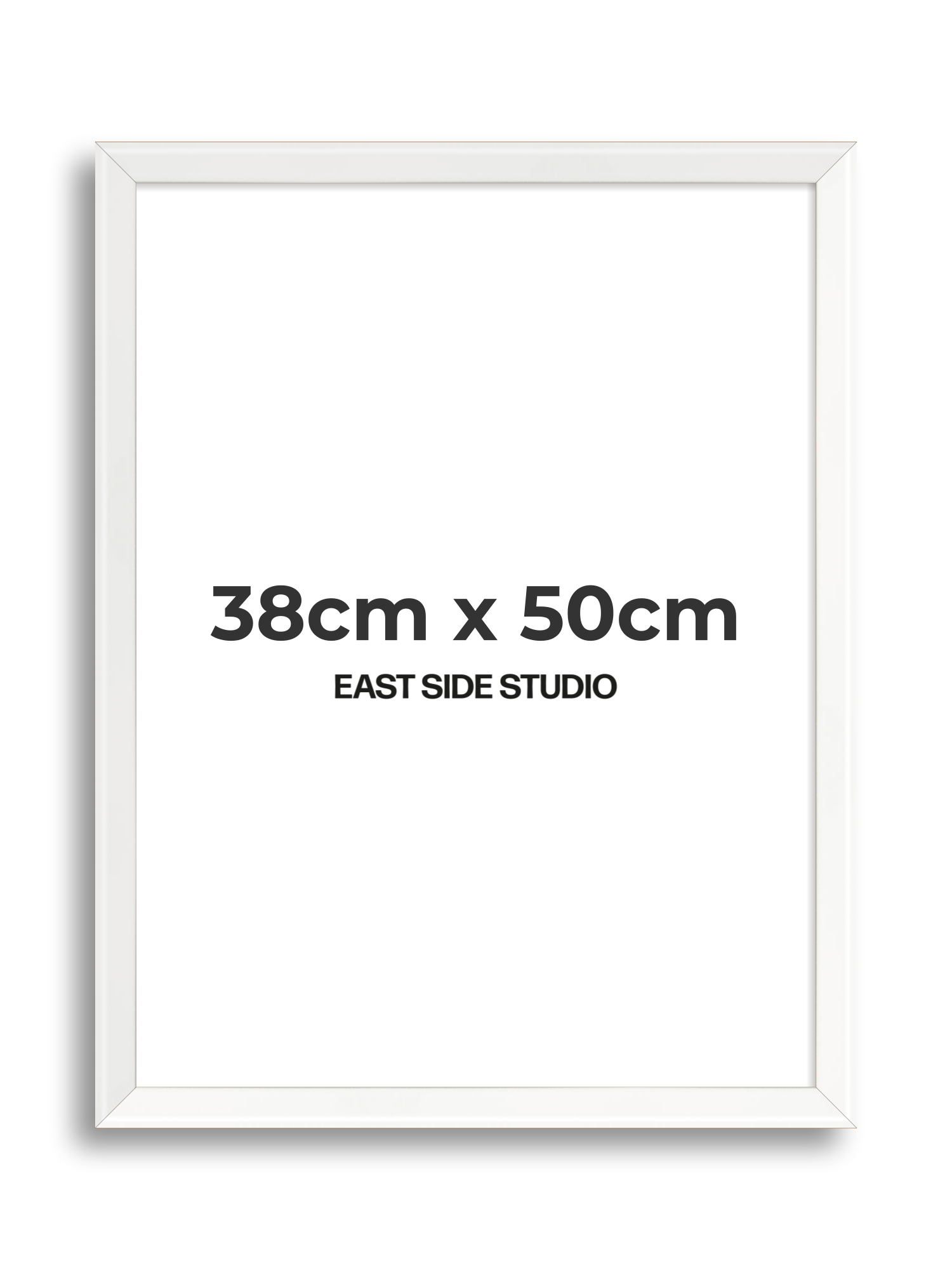 White Lacquer 38cm x 50cm picture frame