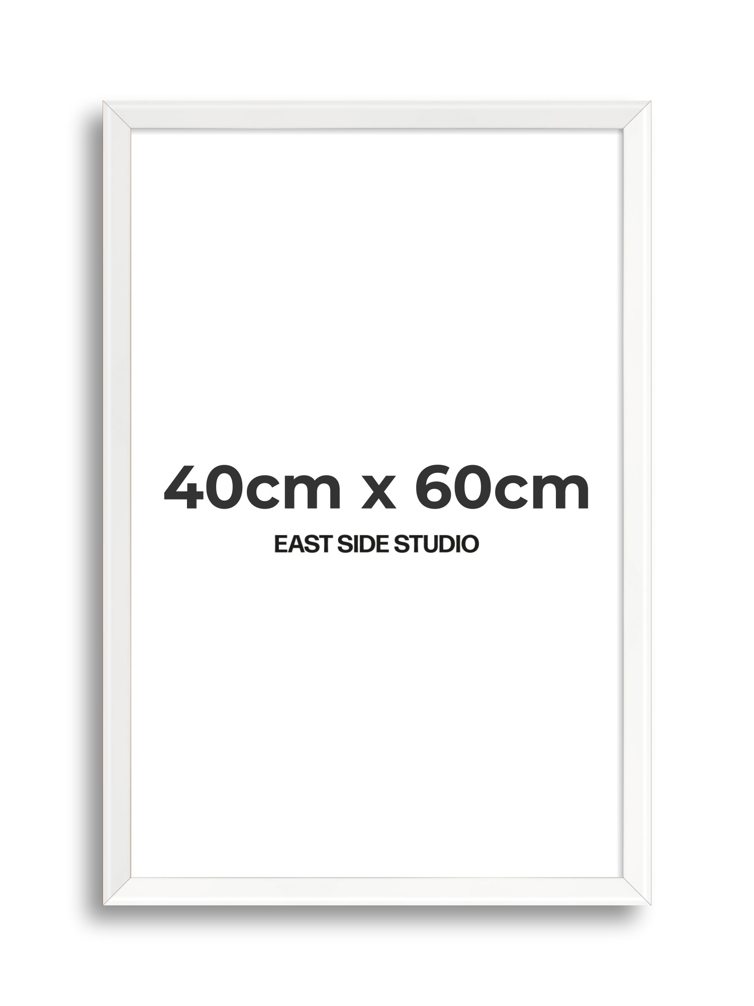 White Lacquer 40cm x 60cm picture frame