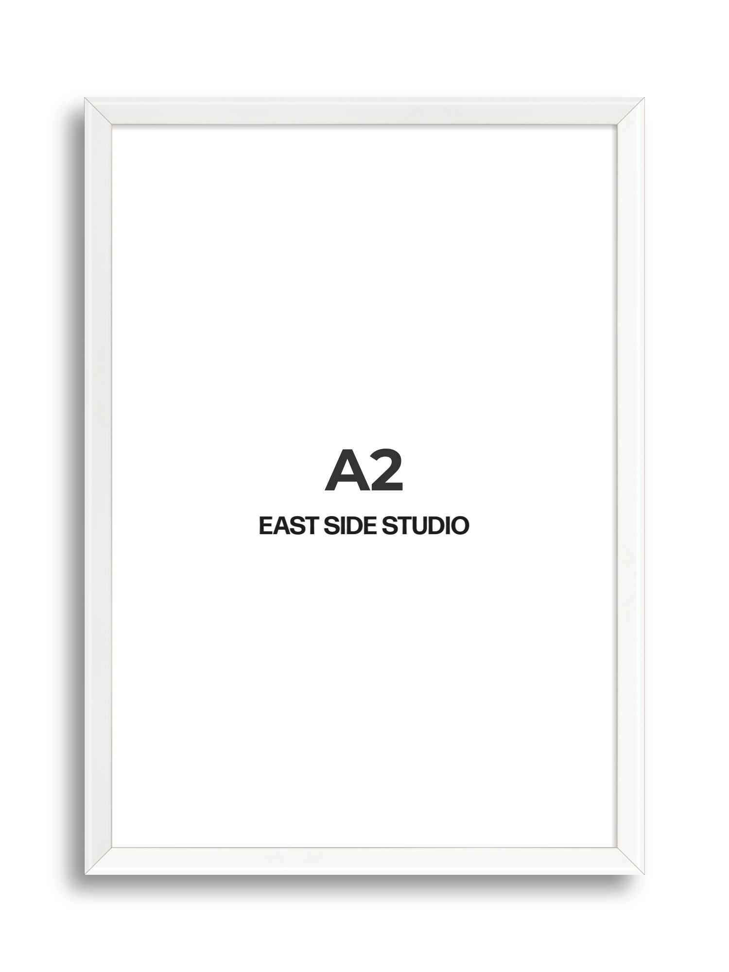 White Lacquer A2 picture frame