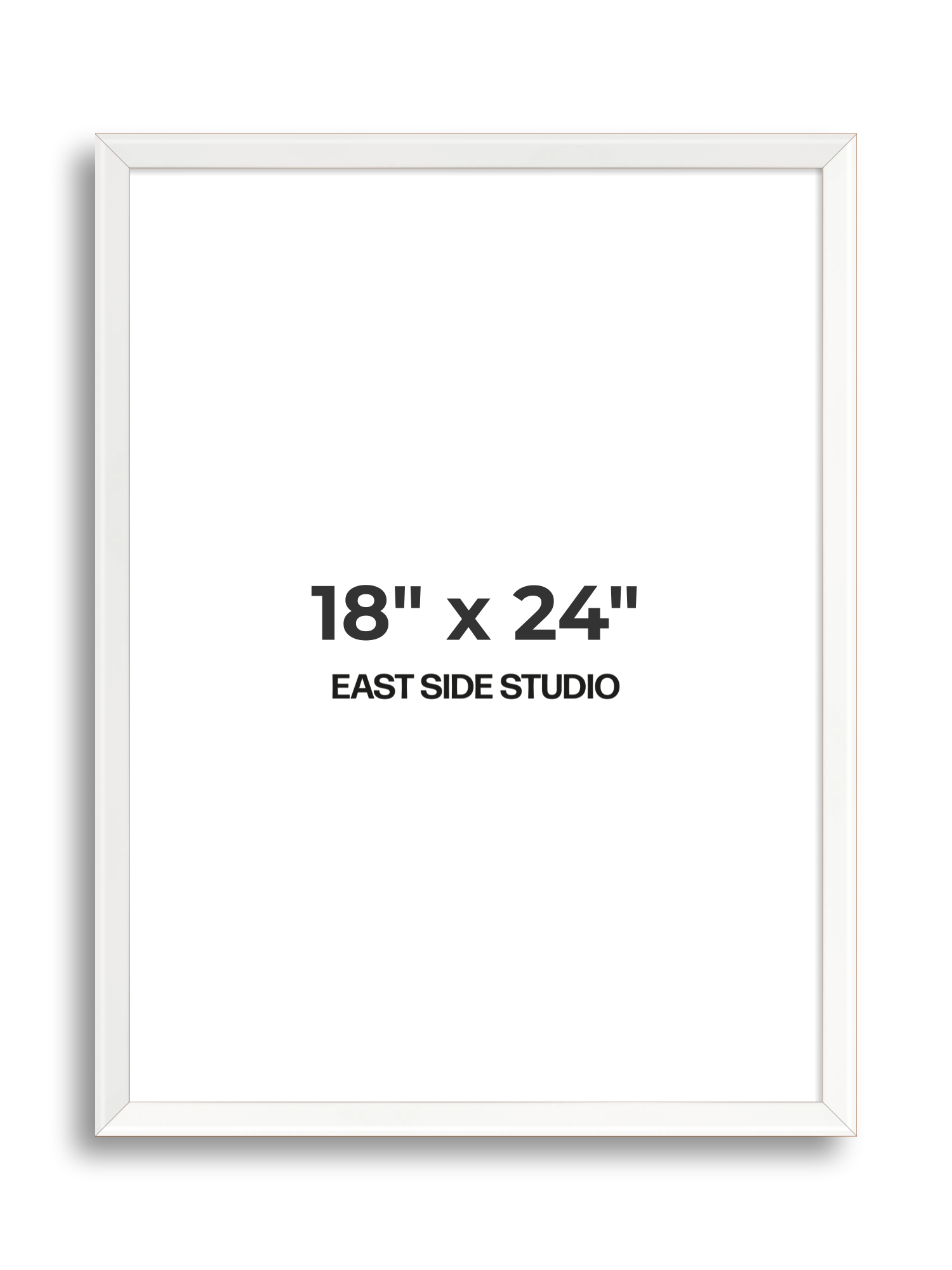 White Lacquer 18" x 24" picture frame
