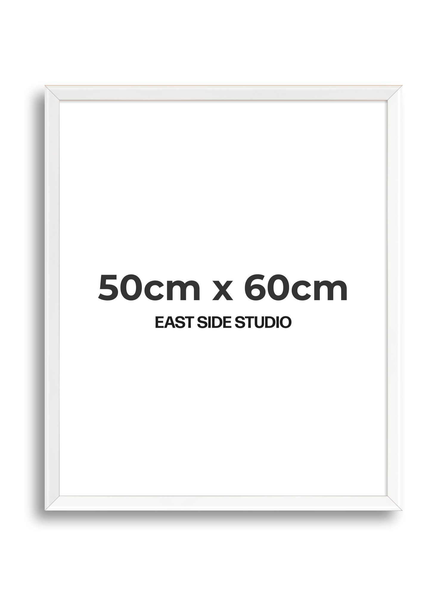 White Lacquer 50cm x 60cm picture frame
