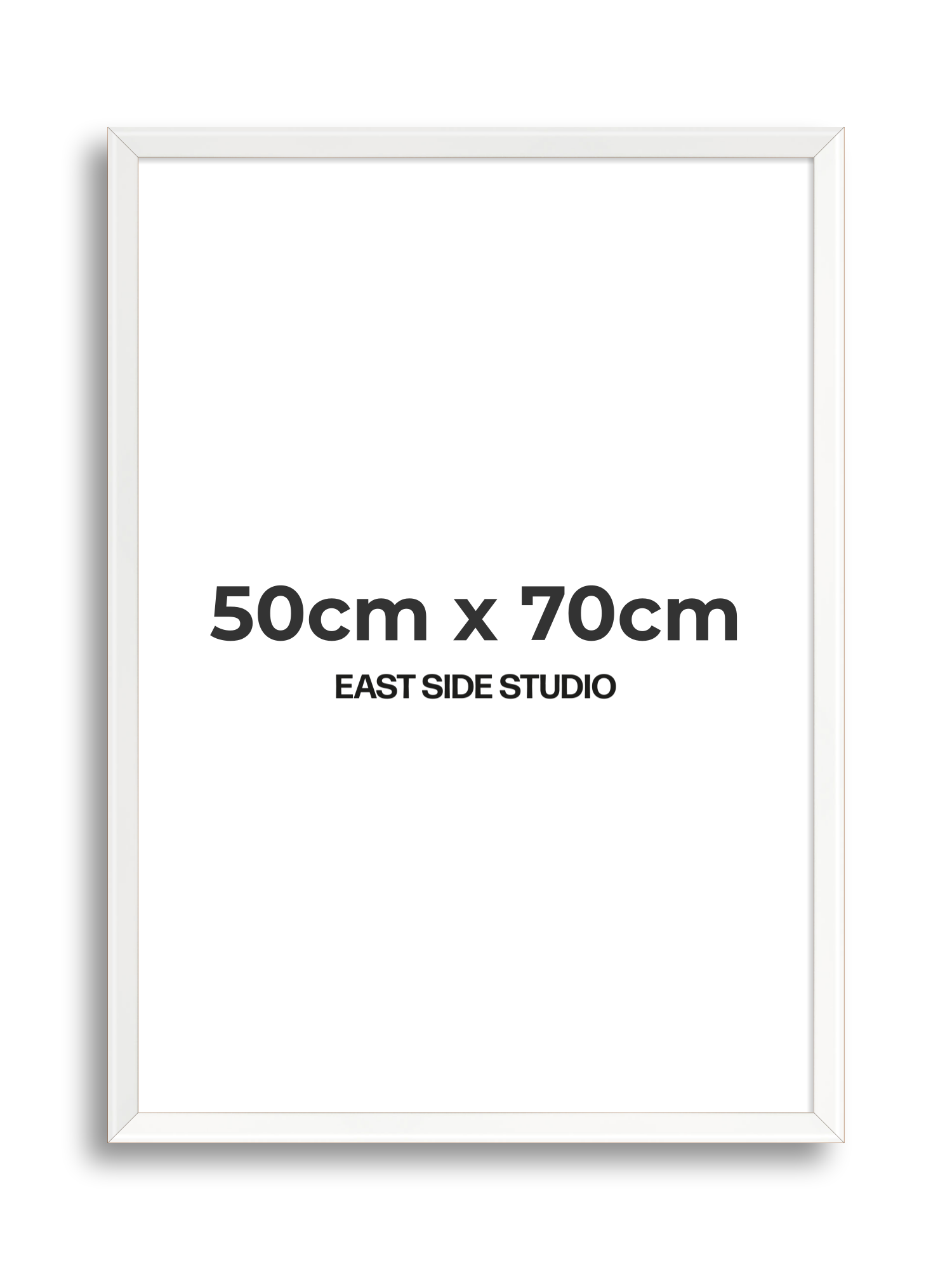 White Lacquer 50cm x 70cm picture frame