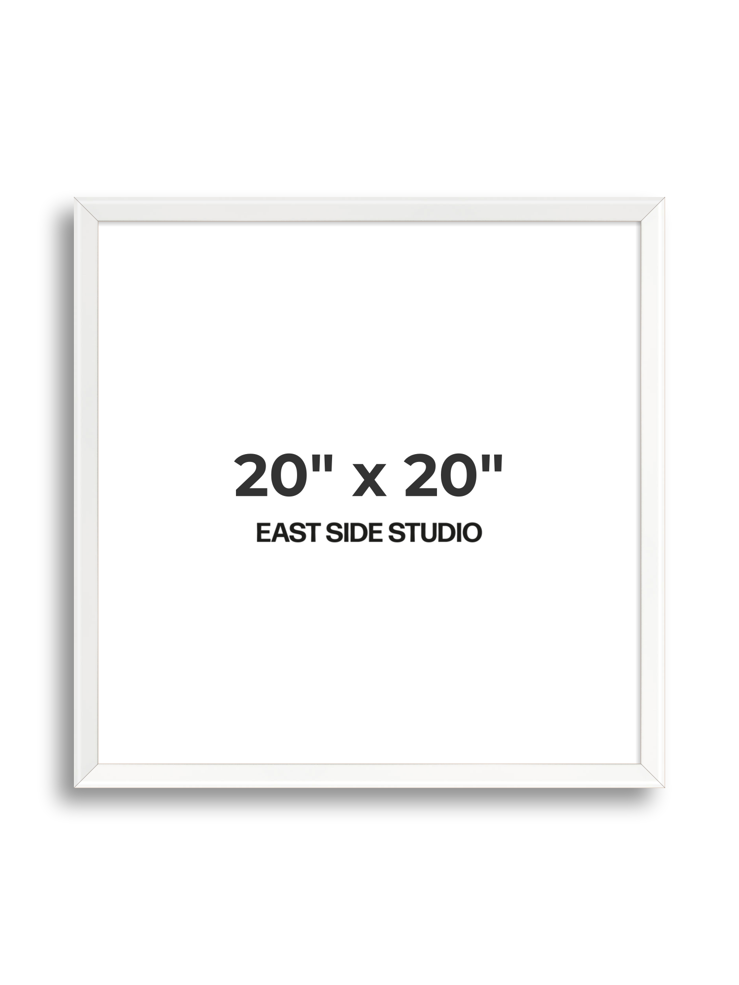 White Lacquer 20" x 20" picture frame