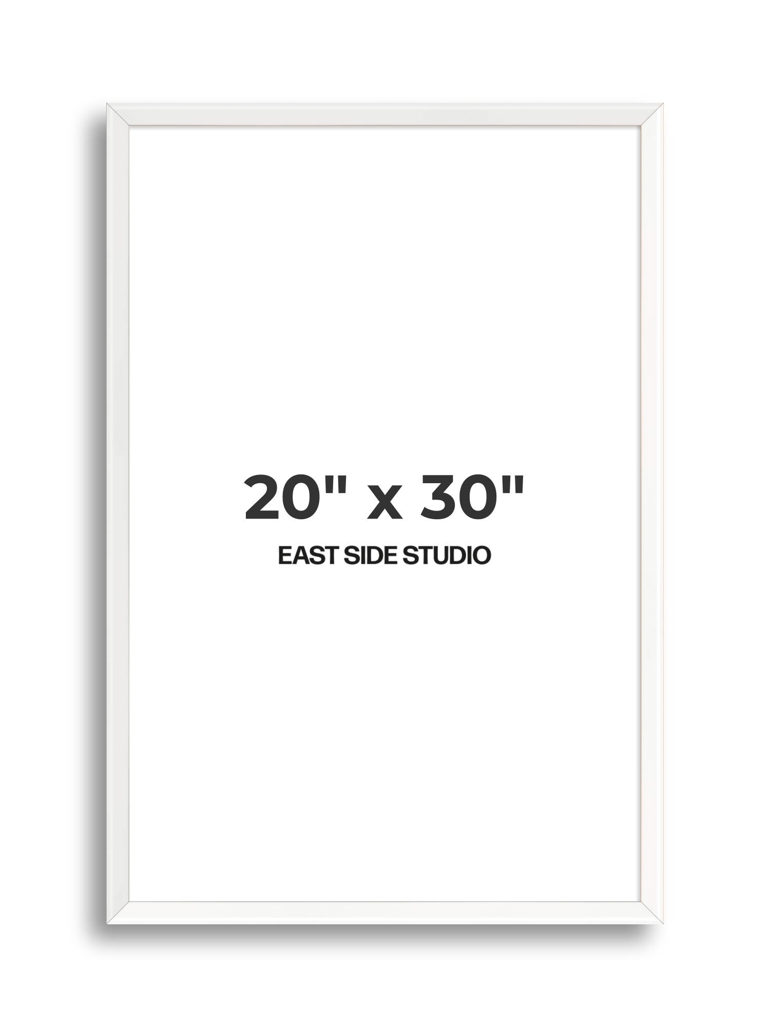 White Lacquer 20" x 30" picture frame