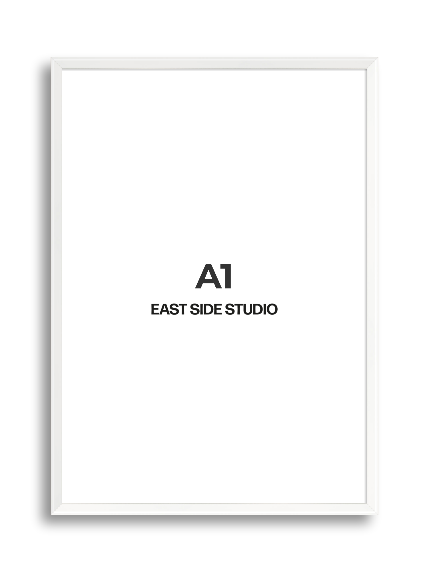 White Lacquer A1 picture frame