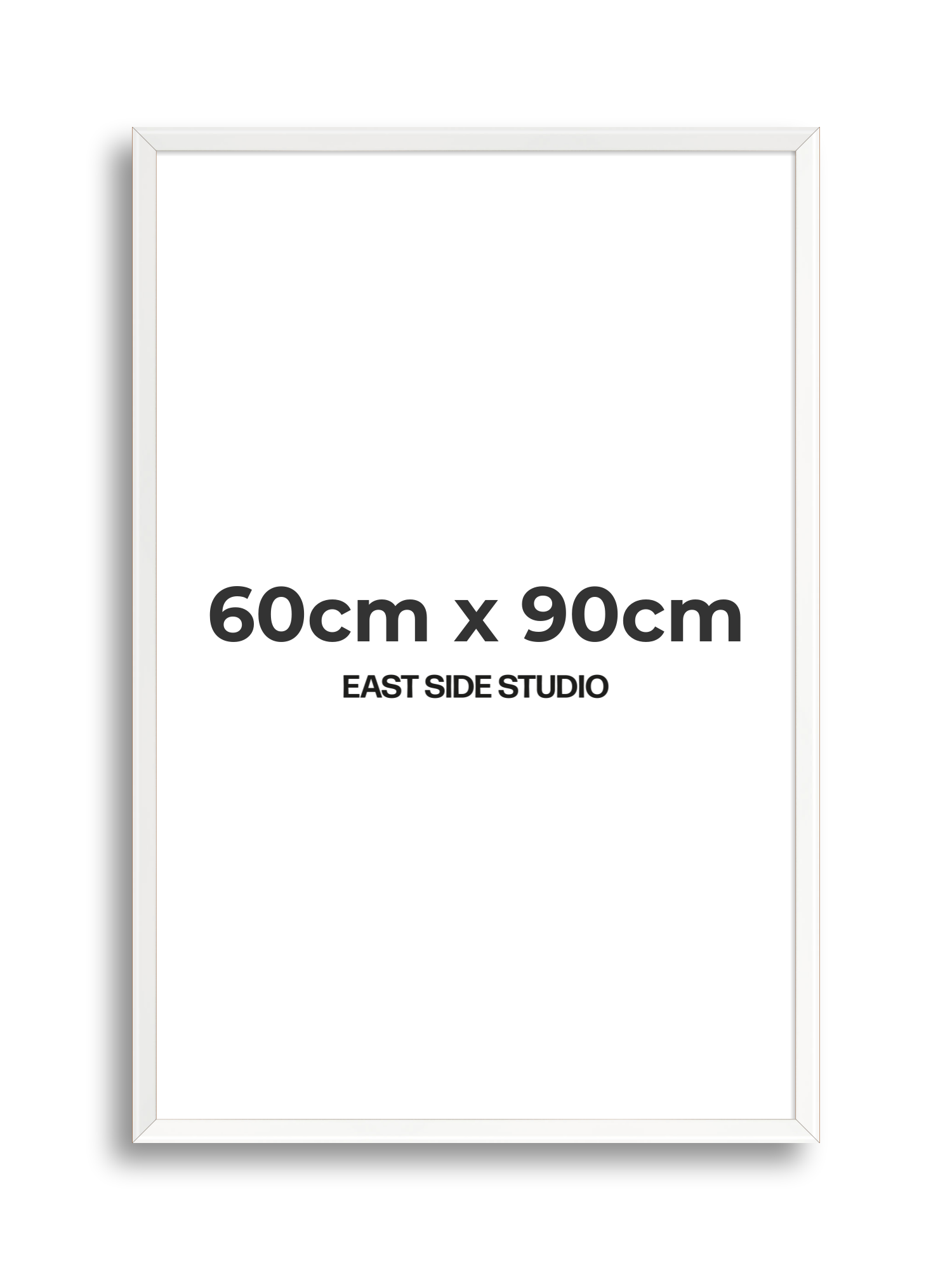White Lacquer 60cm x 90cm picture frame