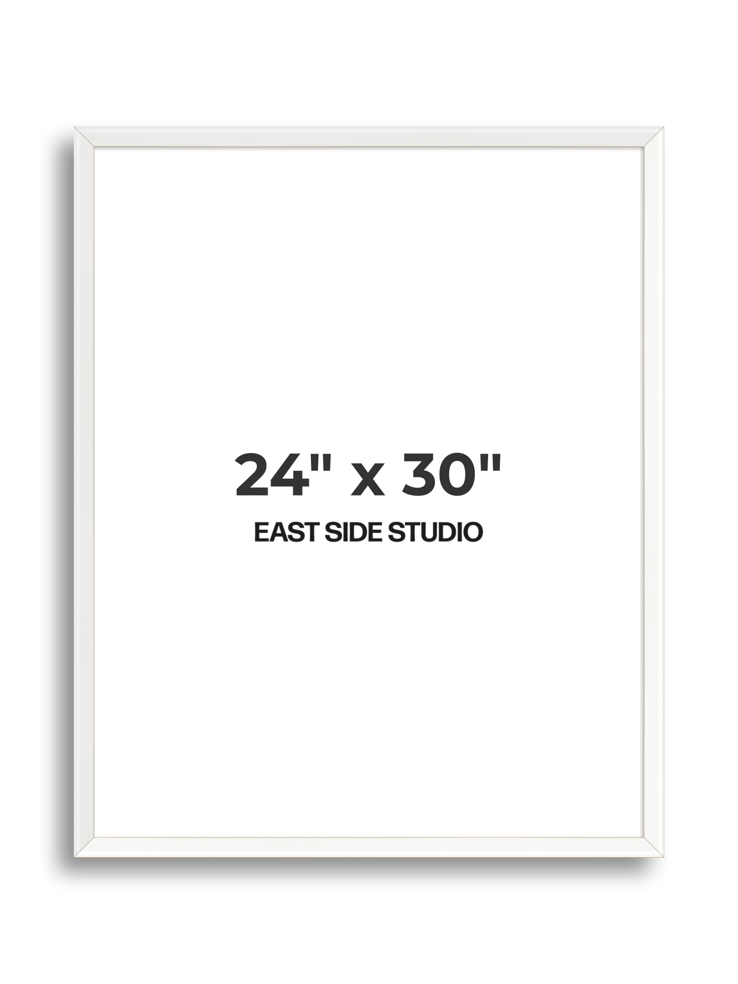 White Lacquer 24" x 30" picture frame