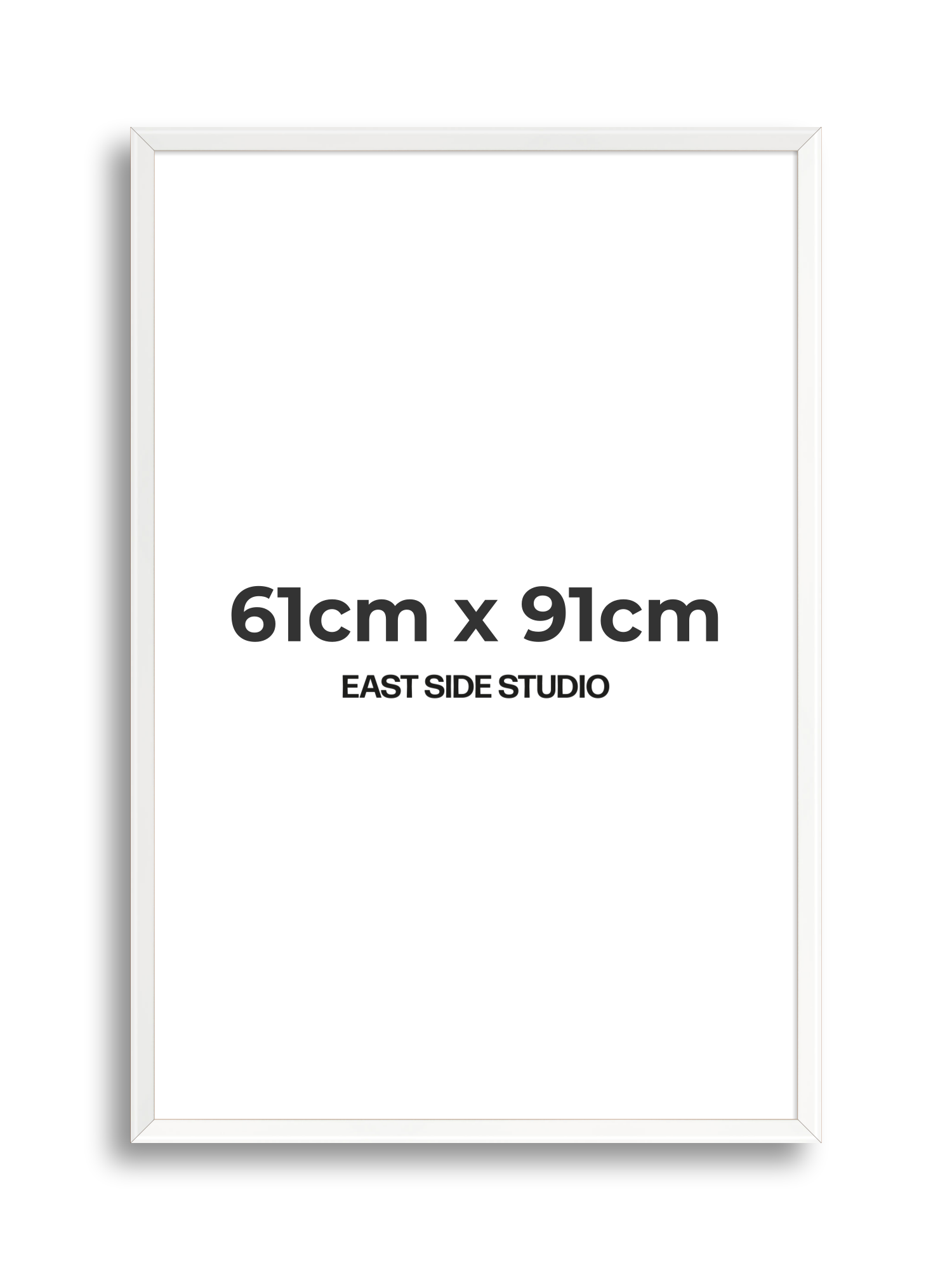 White Lacquer 61cm x 91cm picture frame