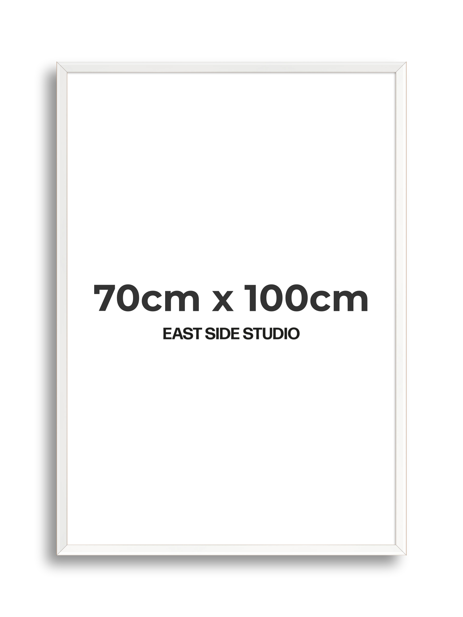 White Lacquer 70cm x 100cm picture frame