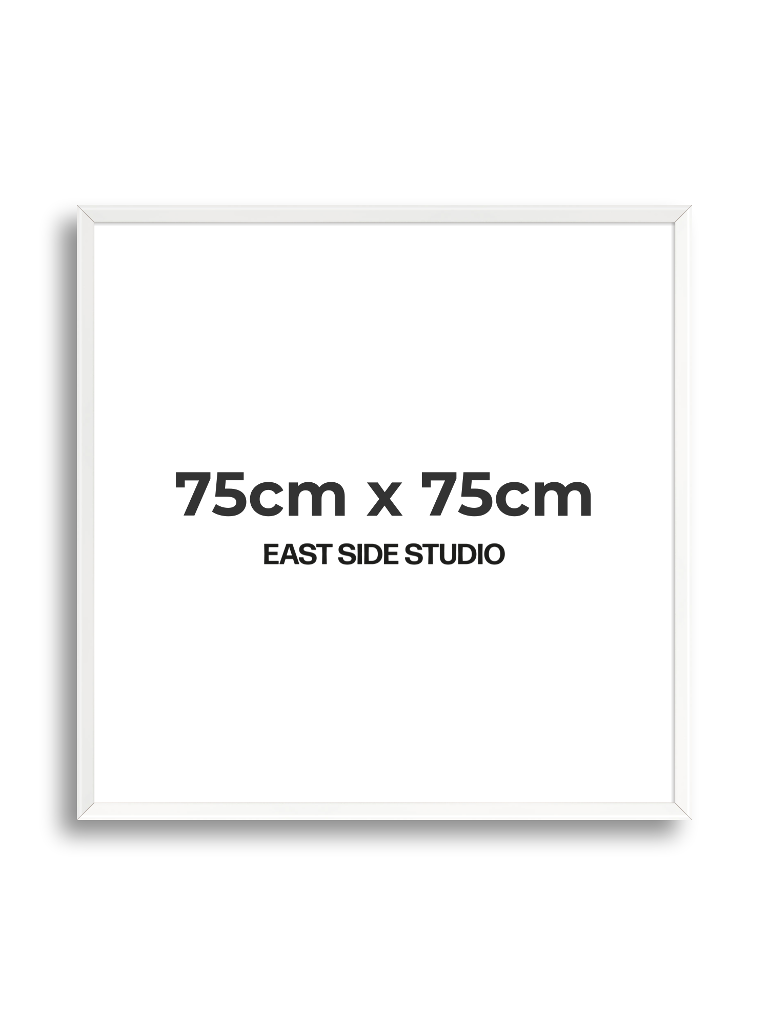 White Lacquer 75cm x 75cm picture frame