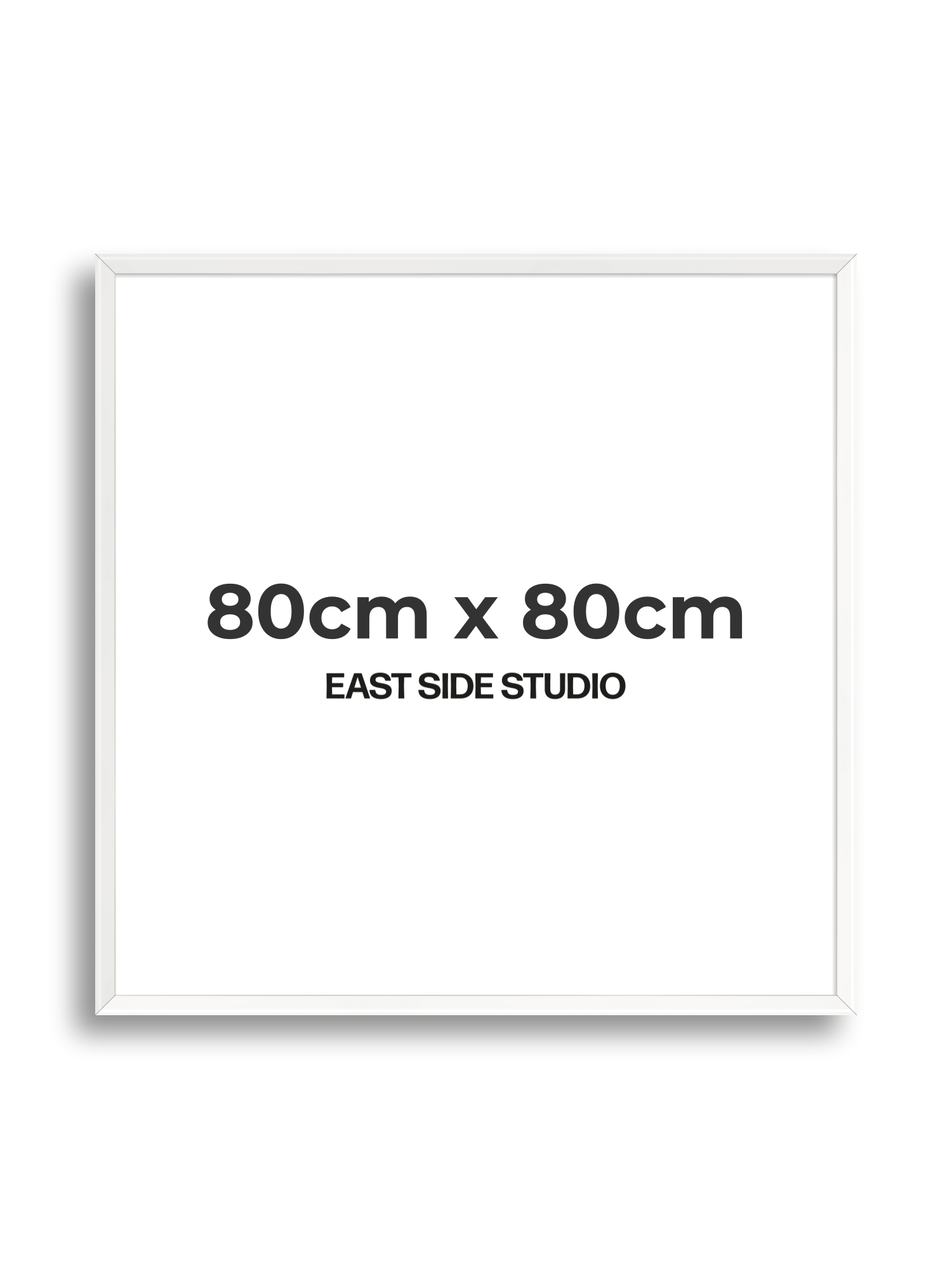 White Lacquer 80cm x 80cm picture frame