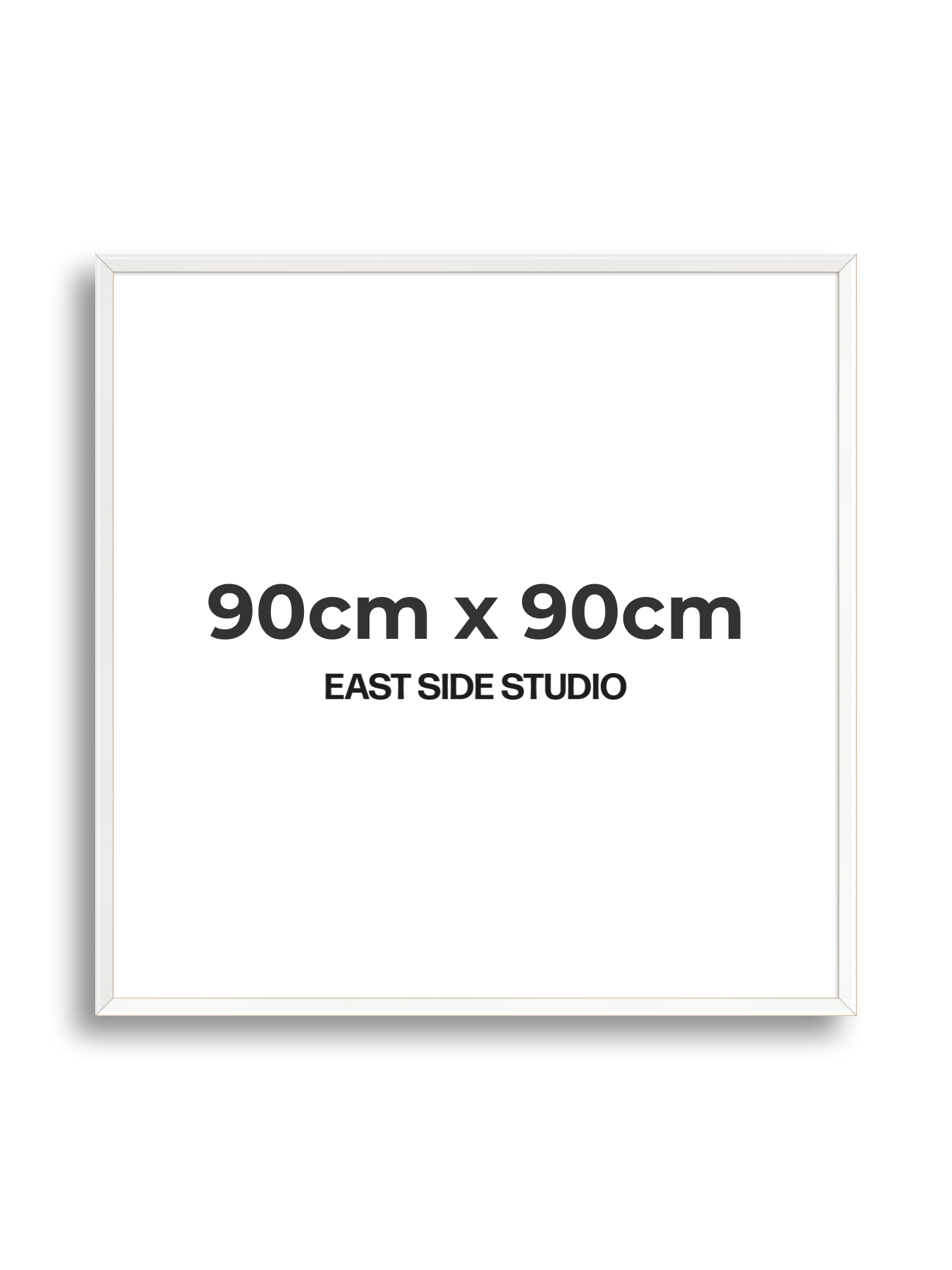 White Lacquer 90cm x 90cm picture frame