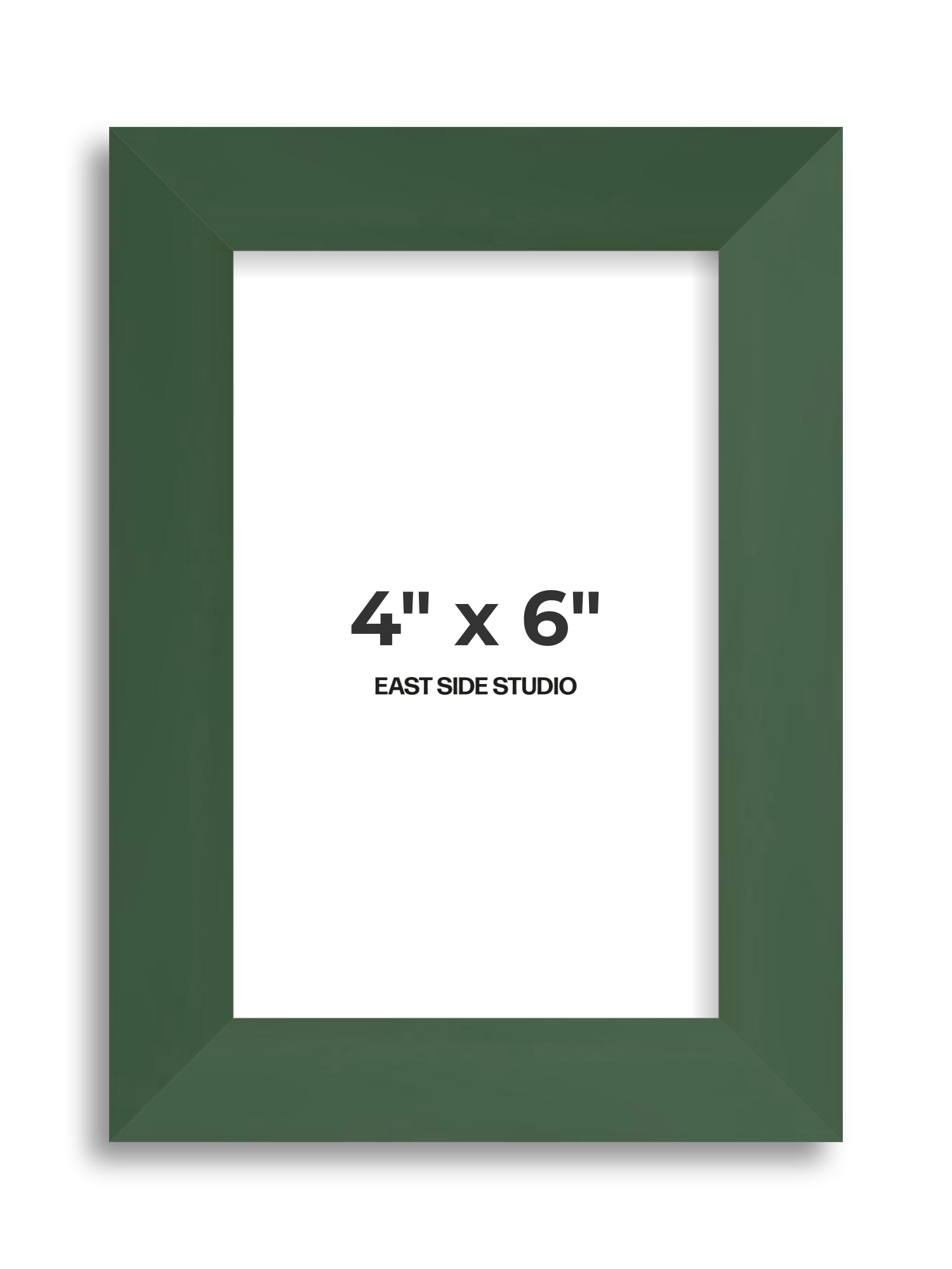 Forest Green 4" x 6" picture frame
