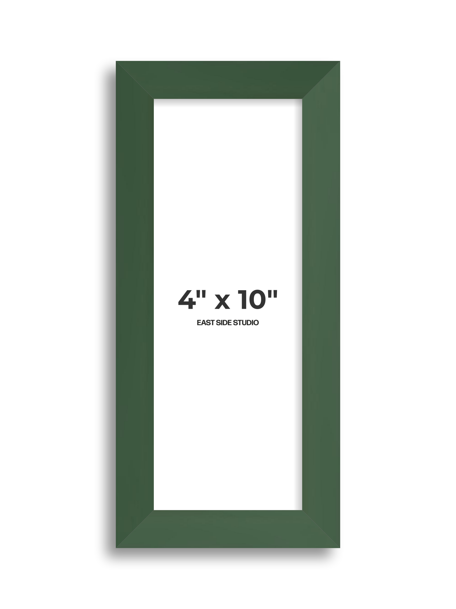 Forest Green 4" x 10" picture frame