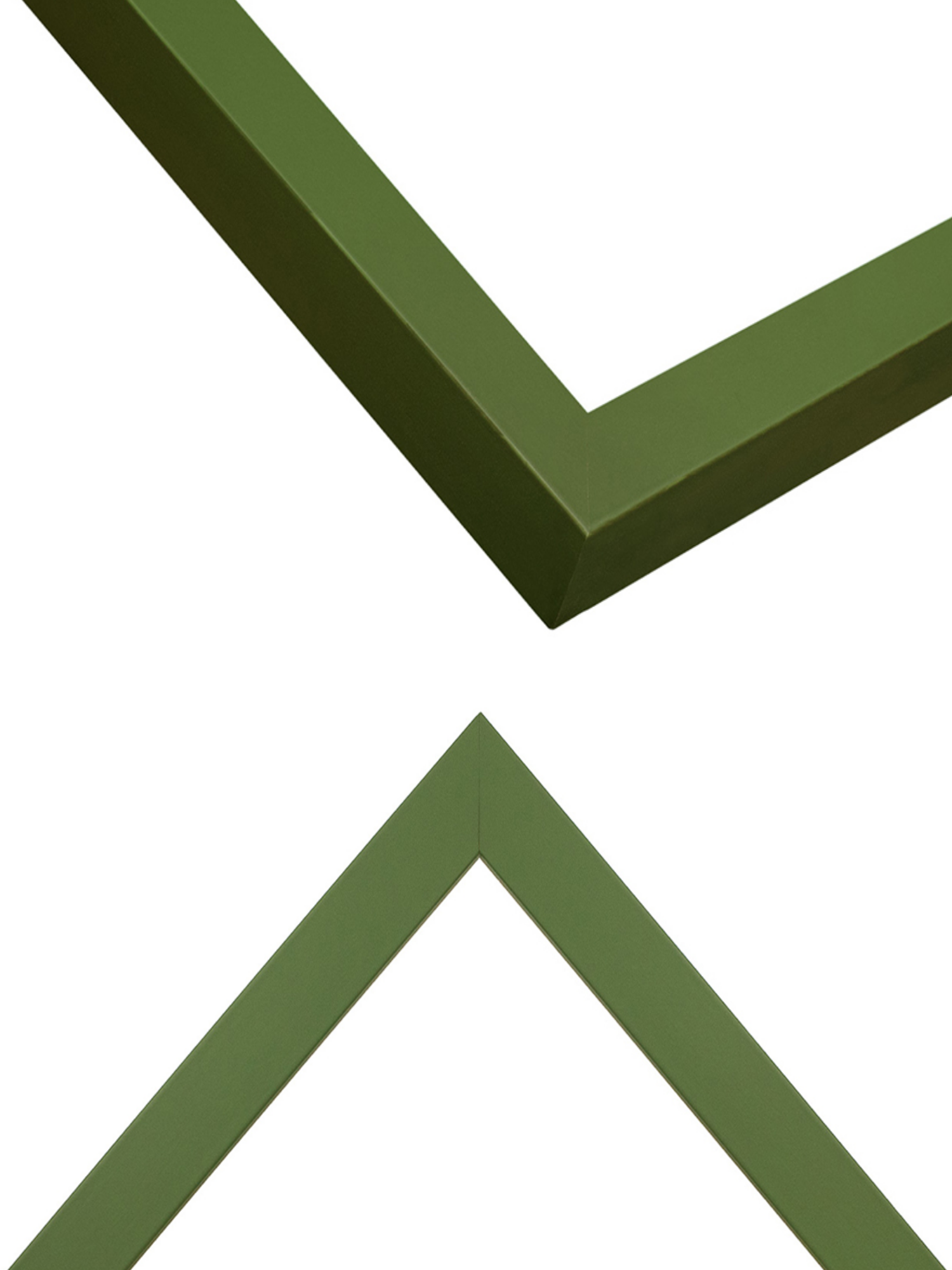 Forest Green picture frame chevron view