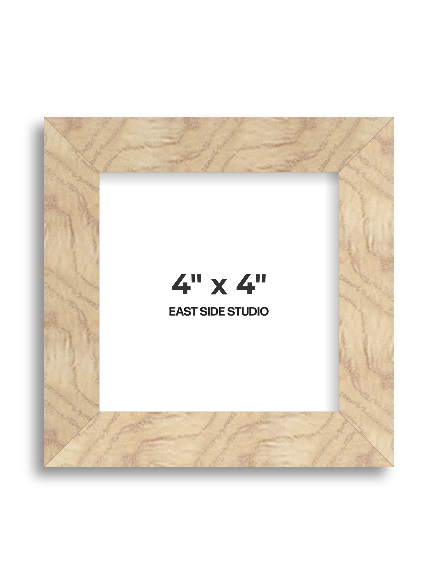 Oak Foil 4" x 4" picture frame