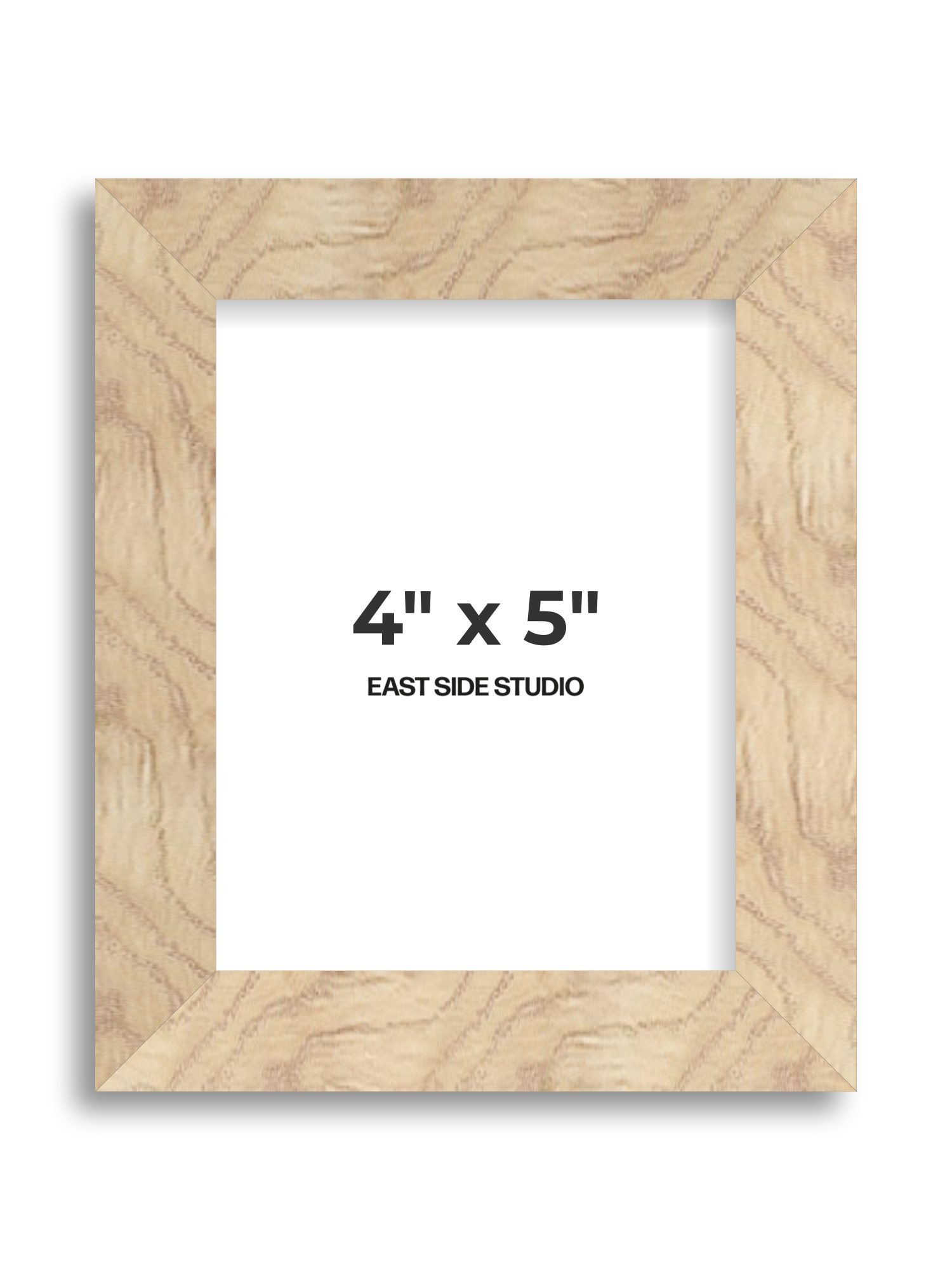 Oak Foil 4" x 5" picture frame