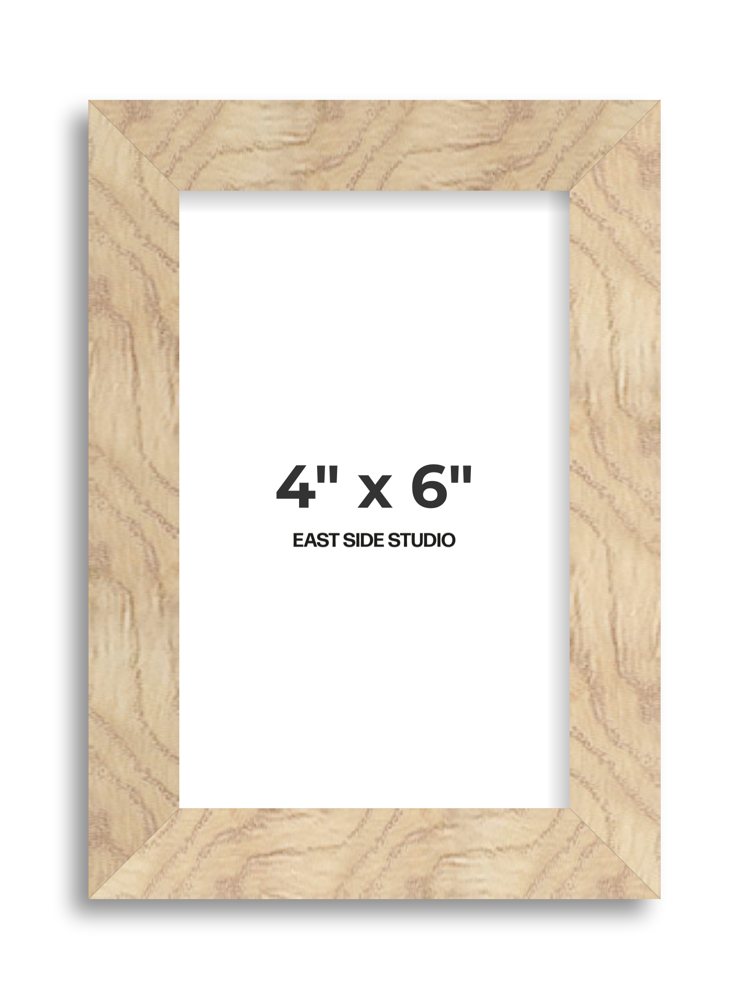 Oak Foil 4" x 6" picture frame