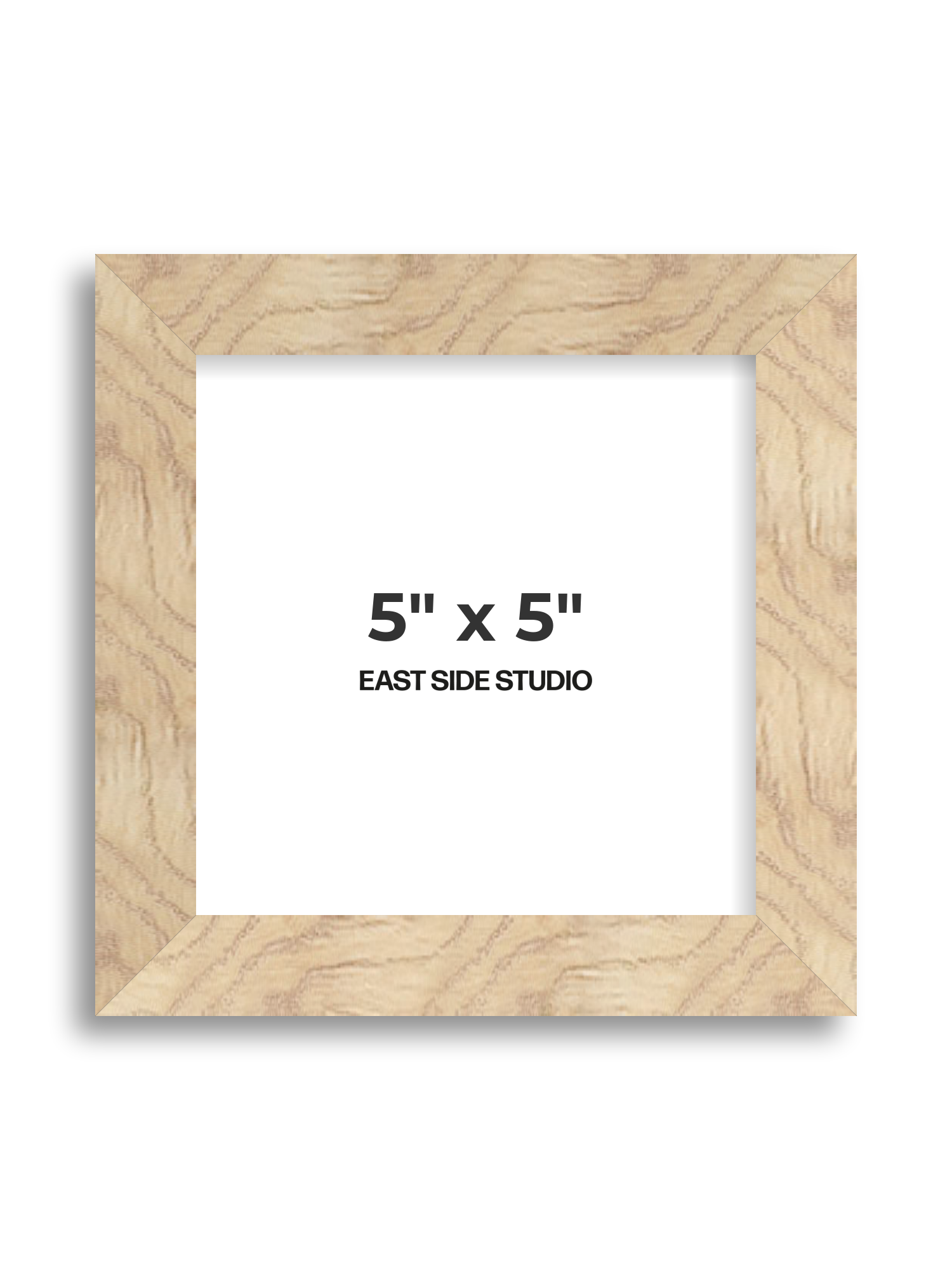 Oak Foil 5" x 5" picture frame