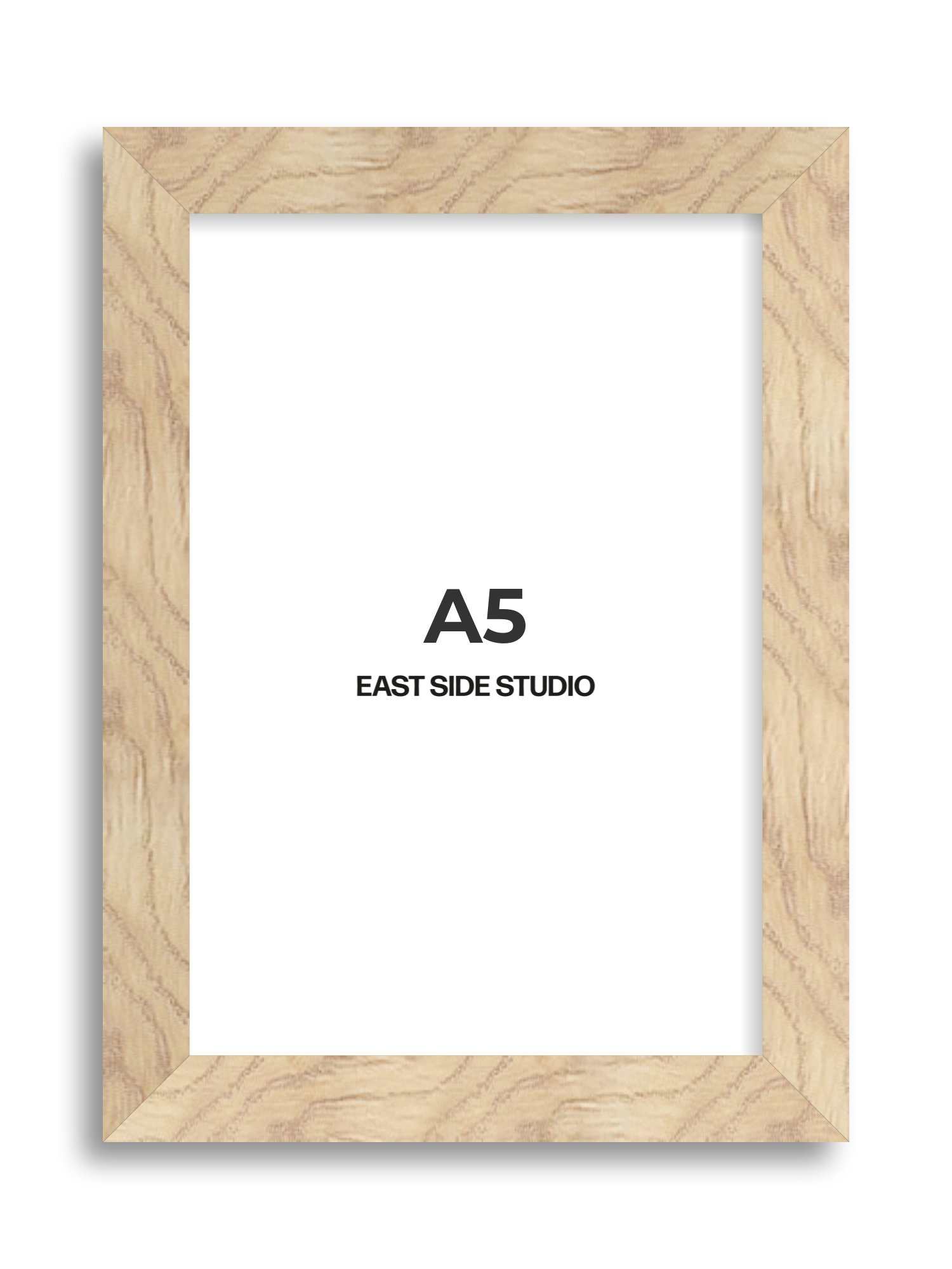 Oak Foil A5 picture frame