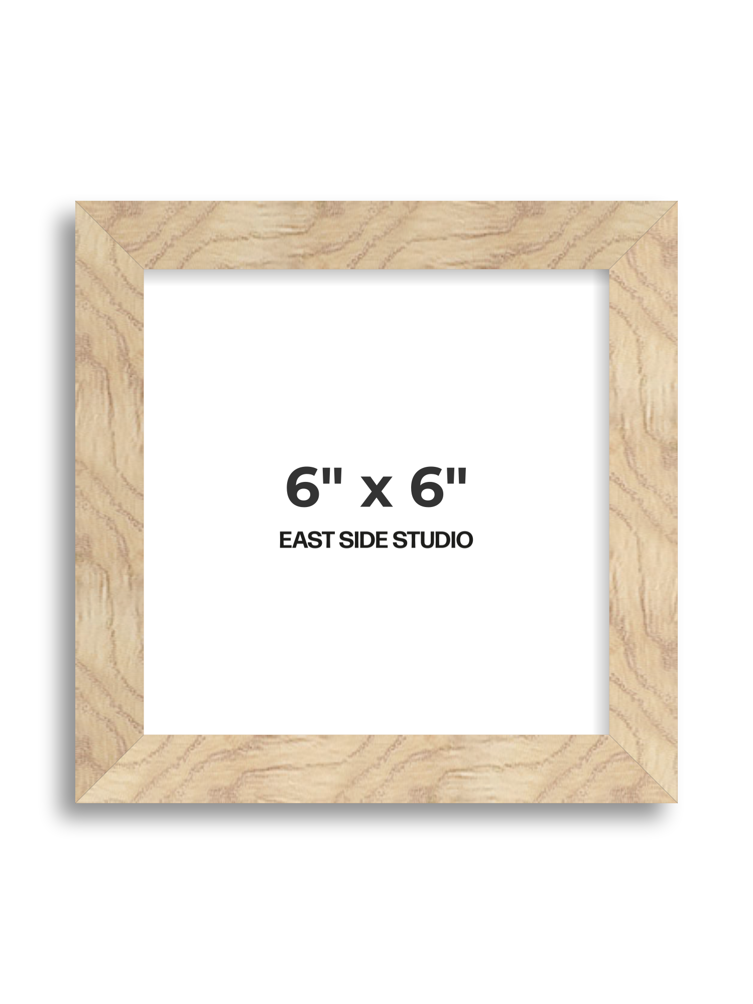 Oak Foil 6" x 6" picture frame