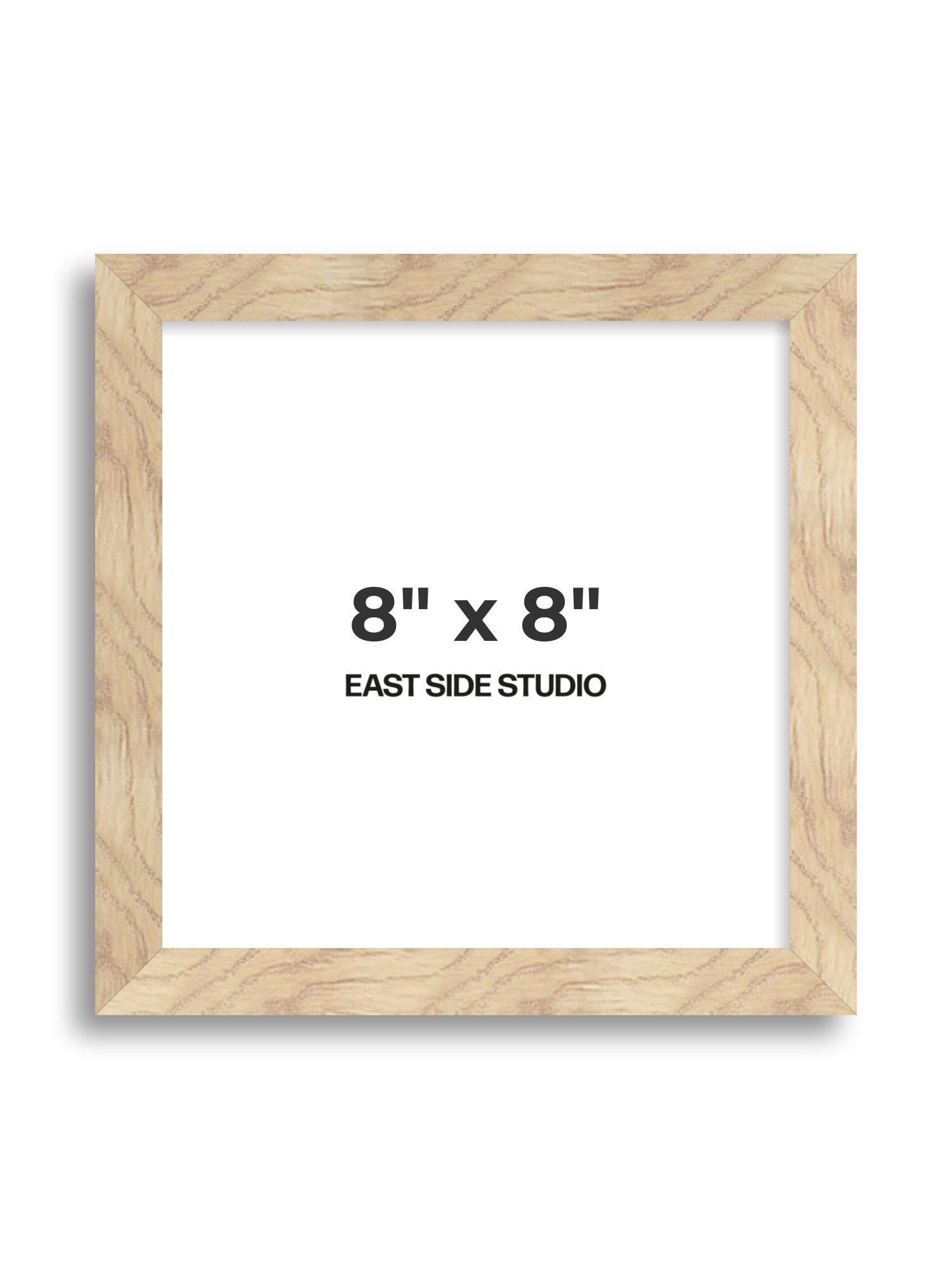 Oak Foil 8" x 8" picture frame