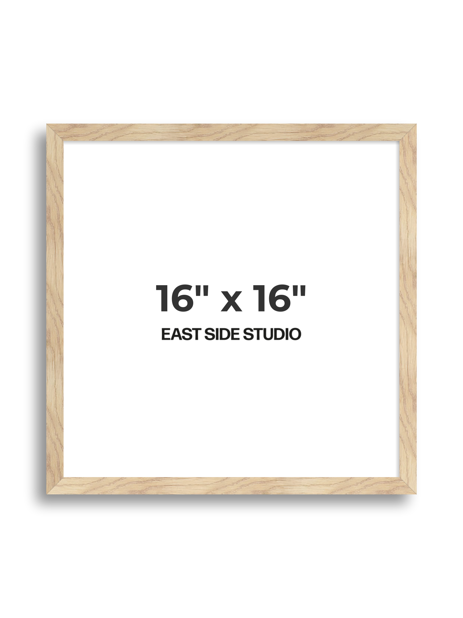 Oak Foil 16" x 16" picture frame