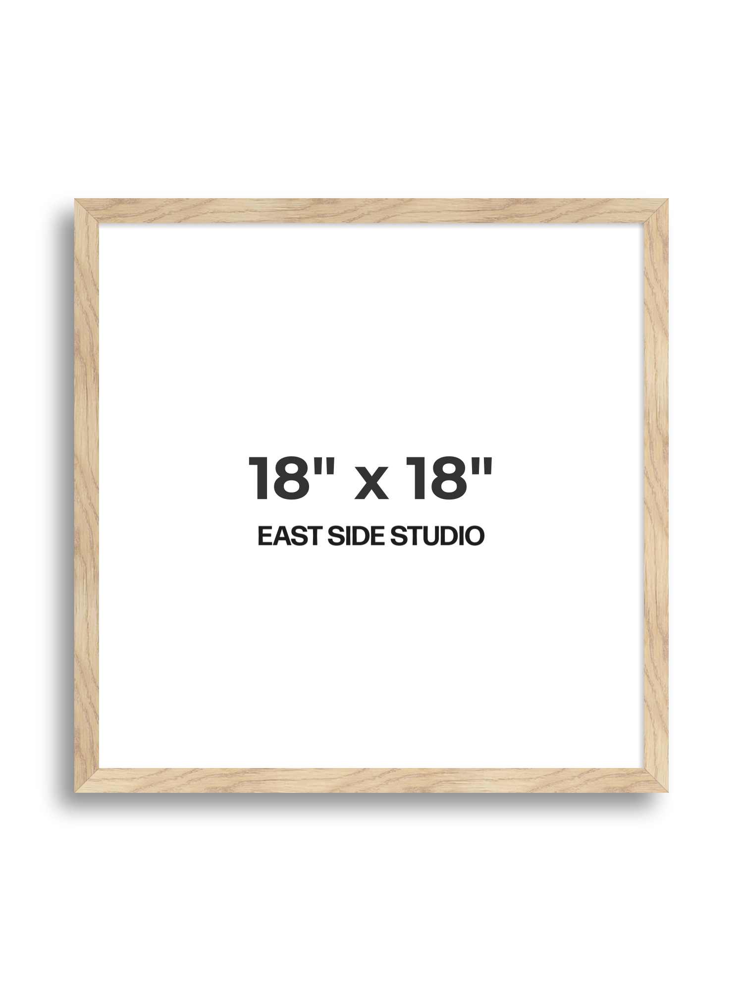 Oak Foil 18" x 18" picture frame