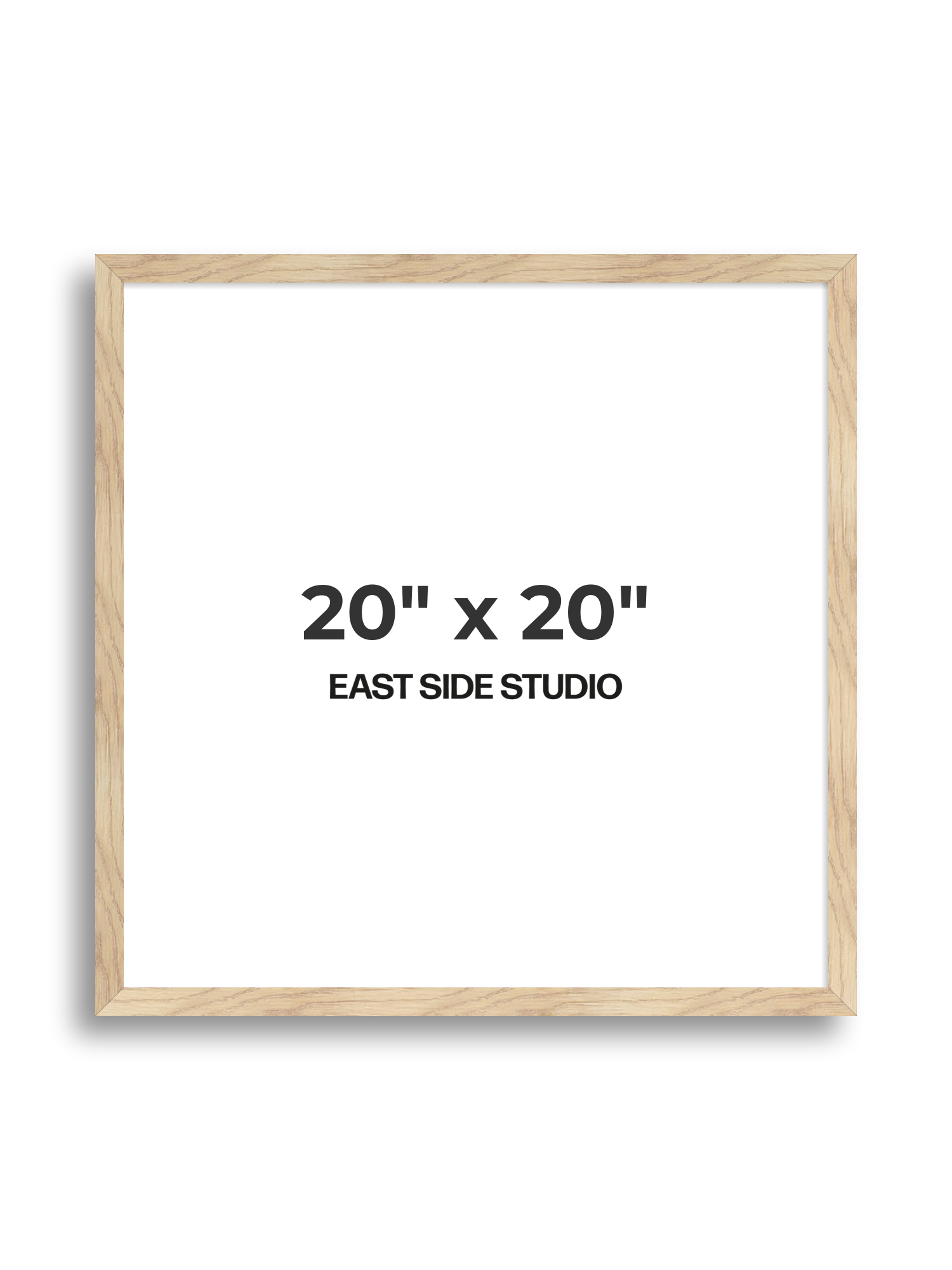 Oak Foil 20" x 20" picture frame