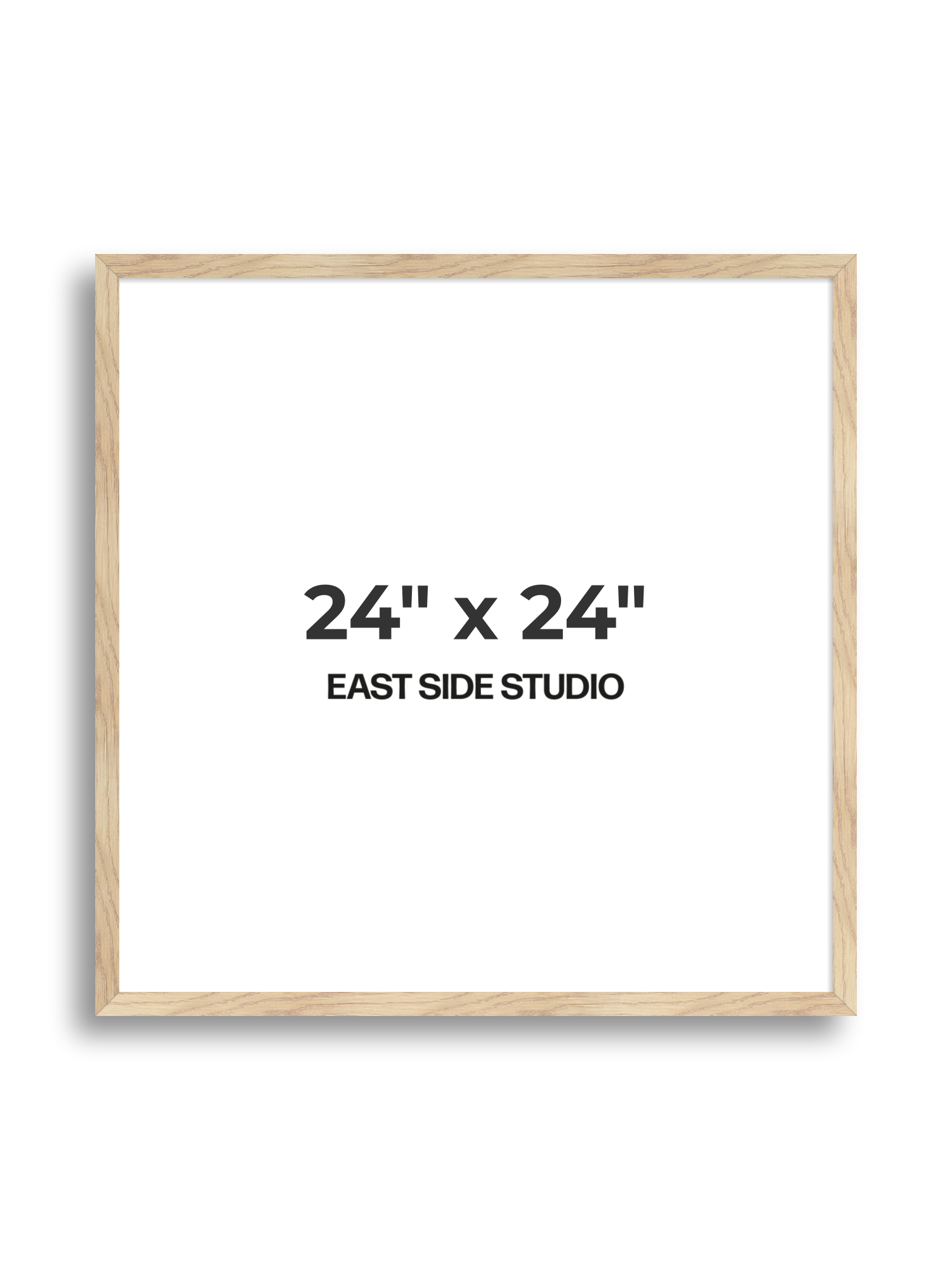 Oak Foil 24" x 24" picture frame