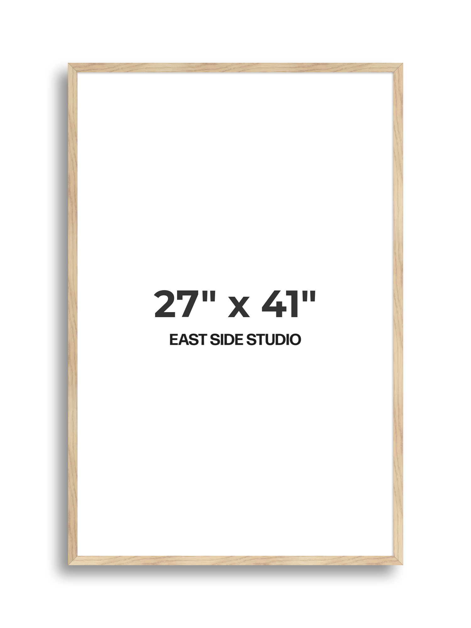Oak Foil 27" x 41" picture frame