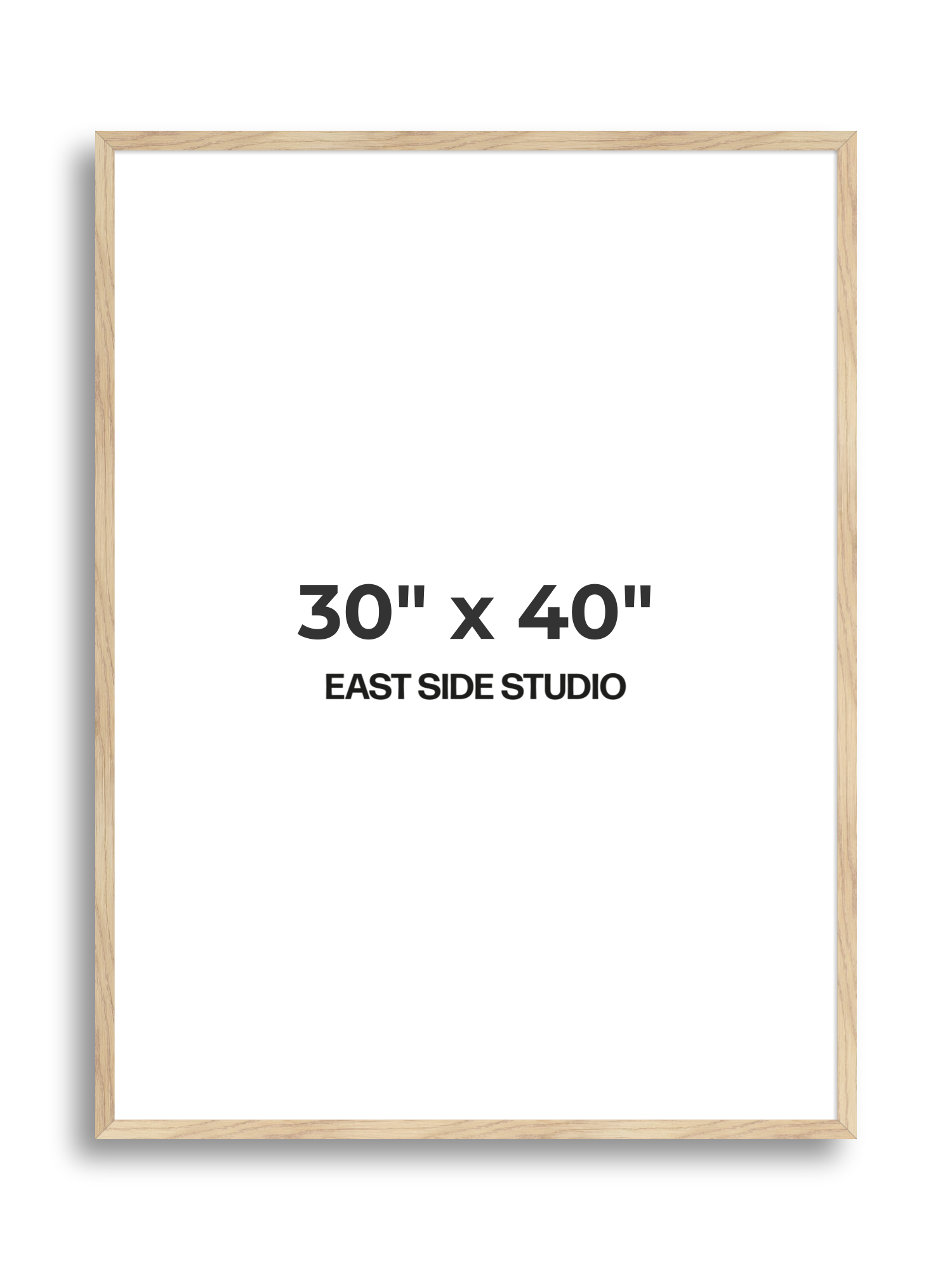 Oak Foil 30" x 40" picture frame