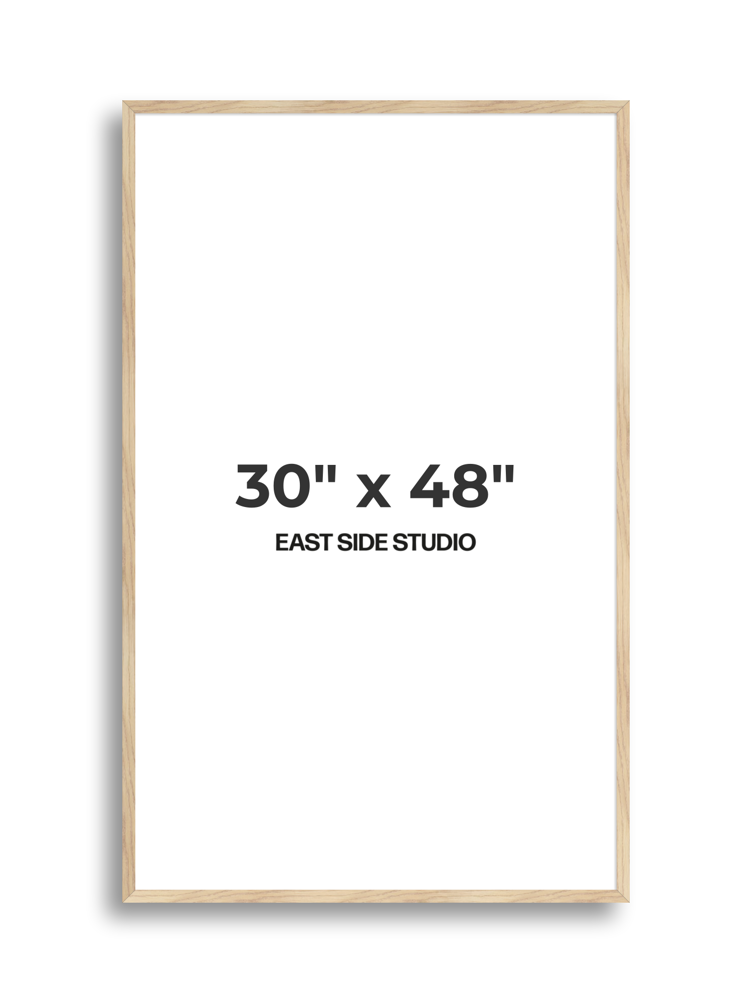 Oak Foil 30" x 48" picture frame