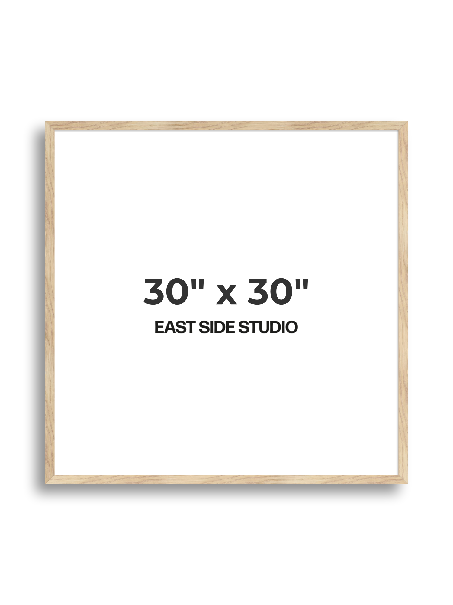 Oak Foil 30" x 30" picture frame