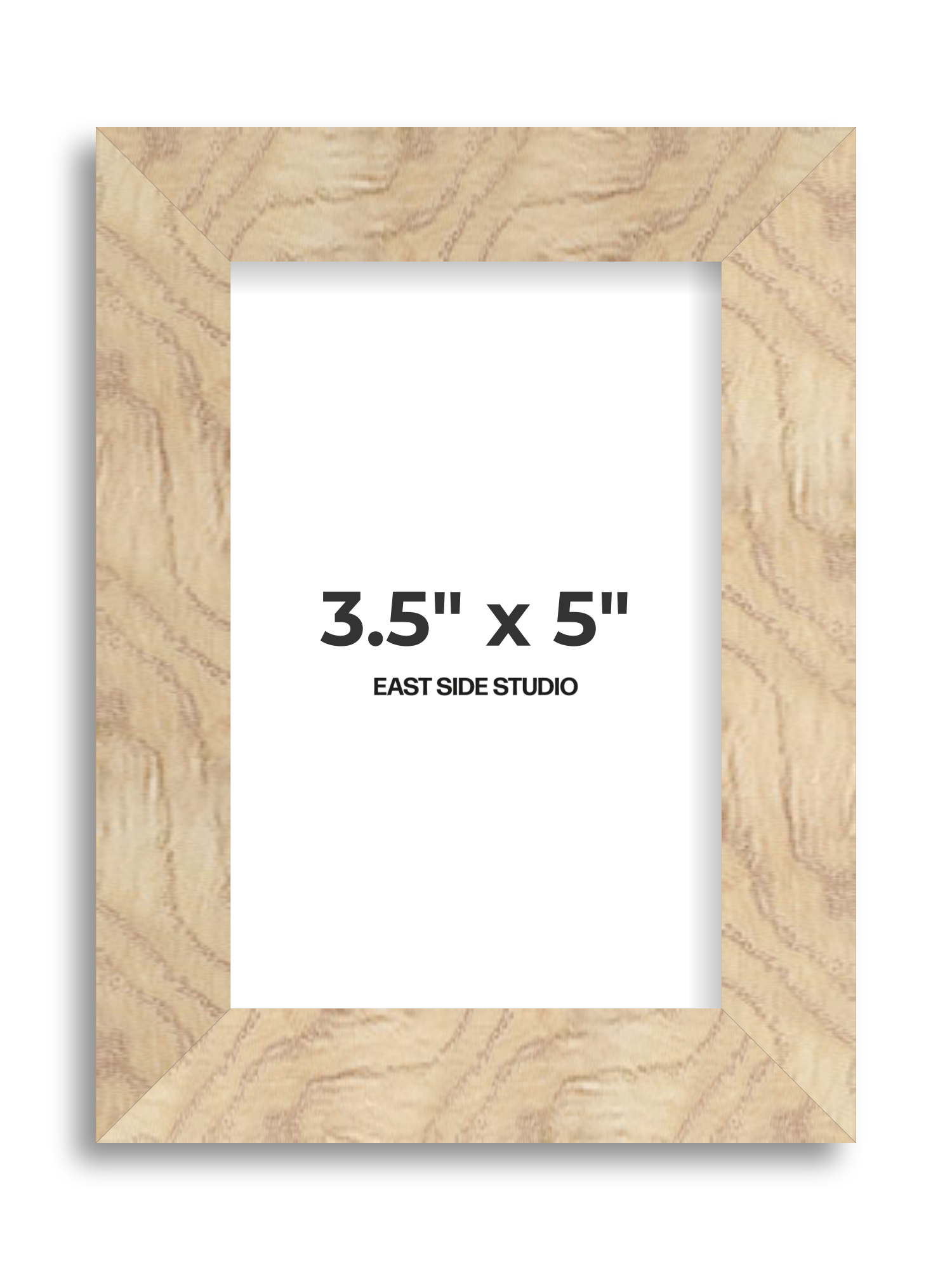 Oak Foil 3.5" x 5" picture frame