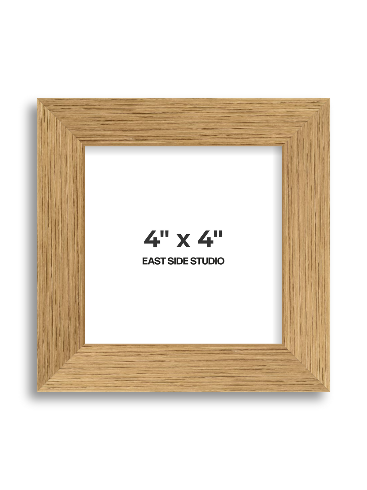 Oak Foil 4" x 4" picture frame