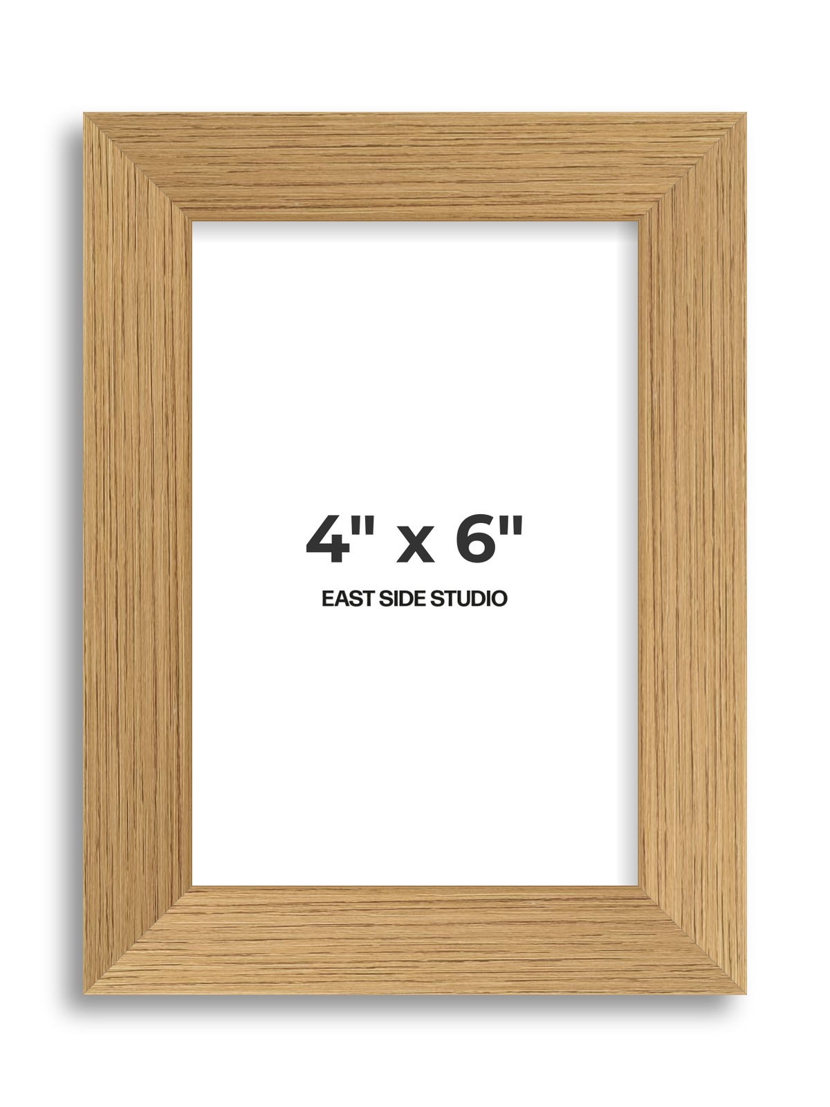 Oak Foil 4" x 6" picture frame