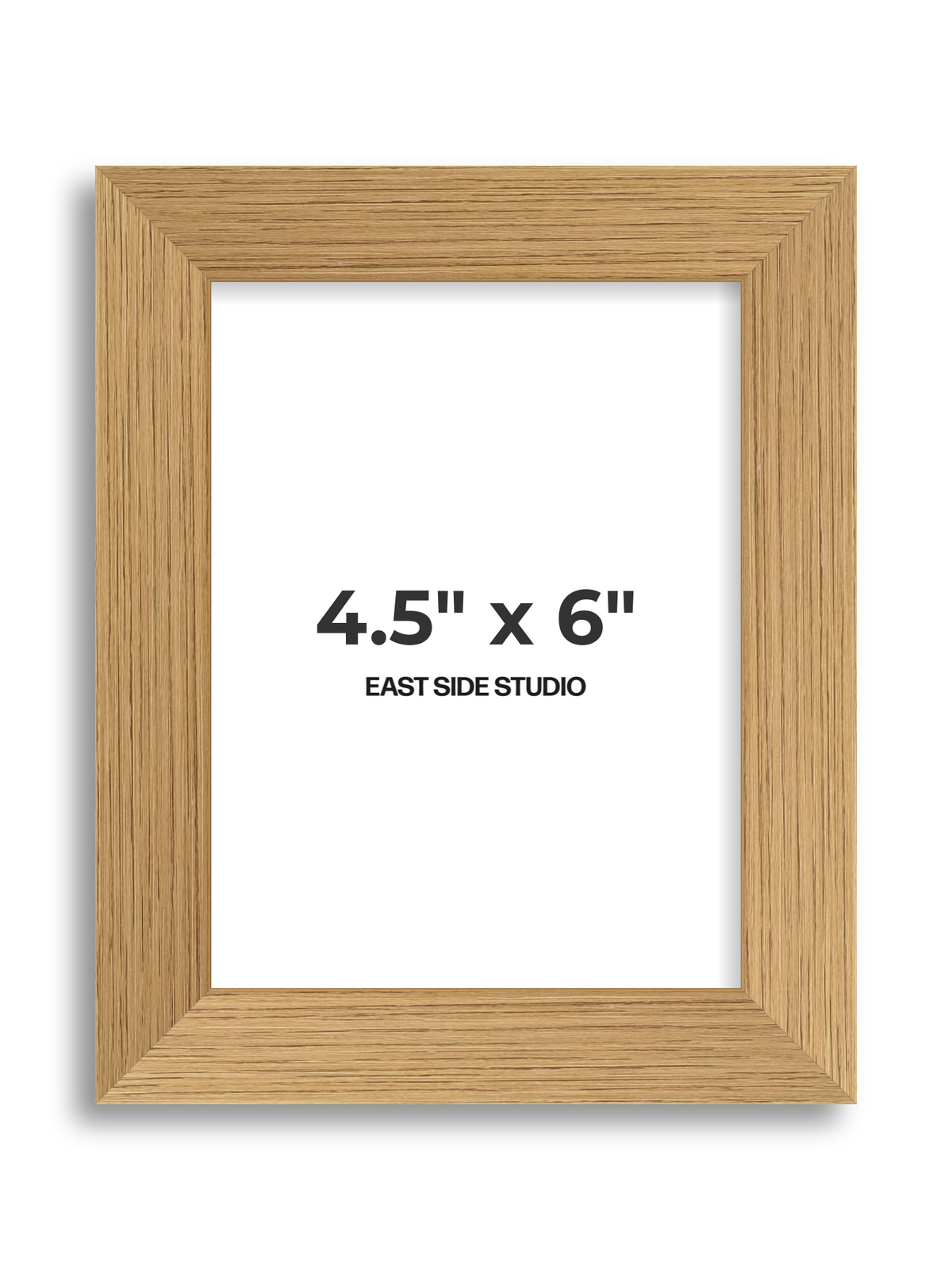 Oak Foil 4.5" x 6" picture frame