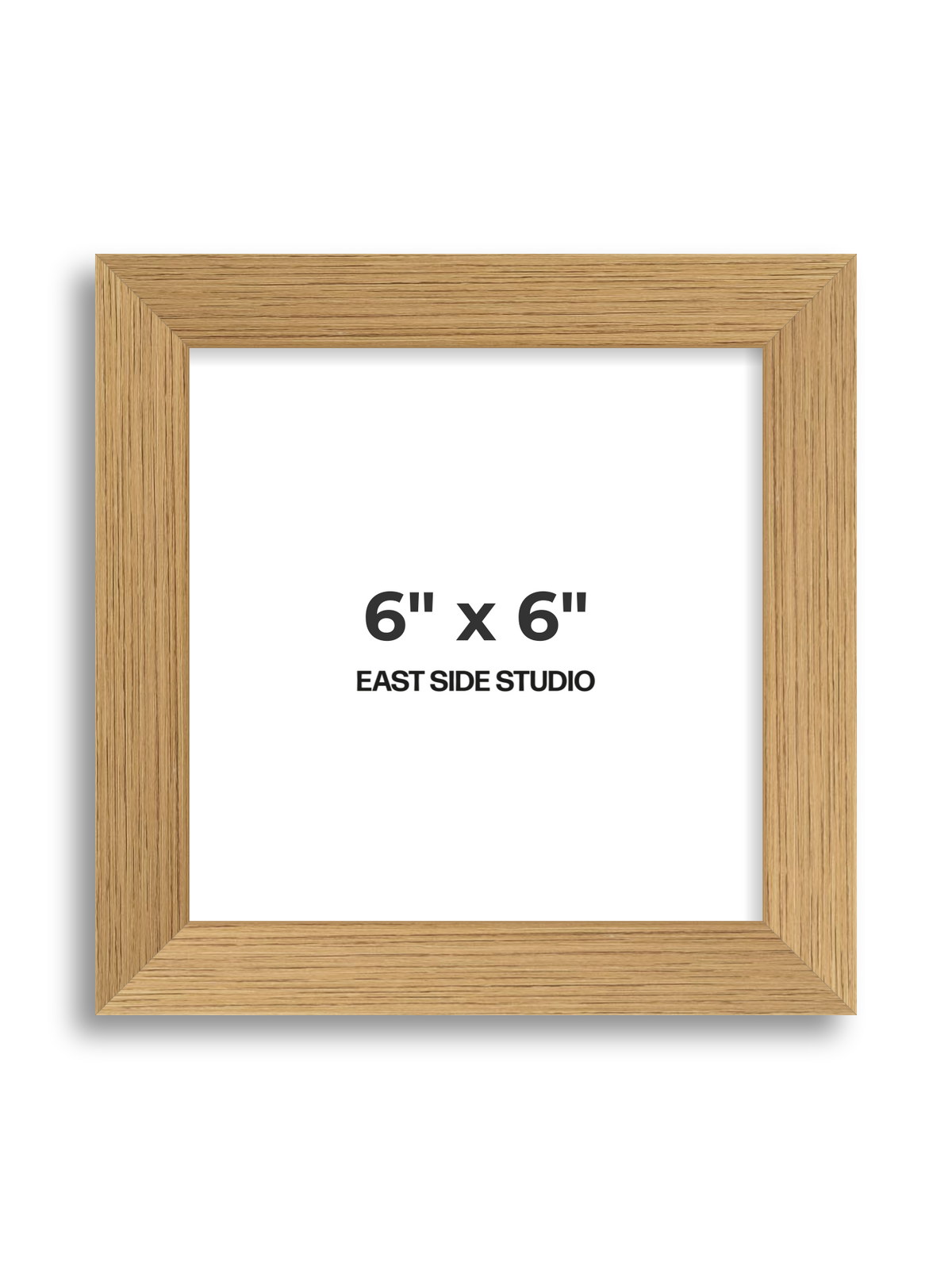 Oak Foil 6" x 6" picture frame